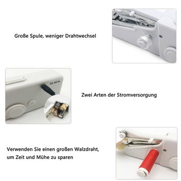 Dedom Nähmaschine Elektrische Nähmaschinen,Tragbare Mini Nähmaschine für Anfänge, geeignet für Kleidung, Cutain, DIY, Haushalt Reisen