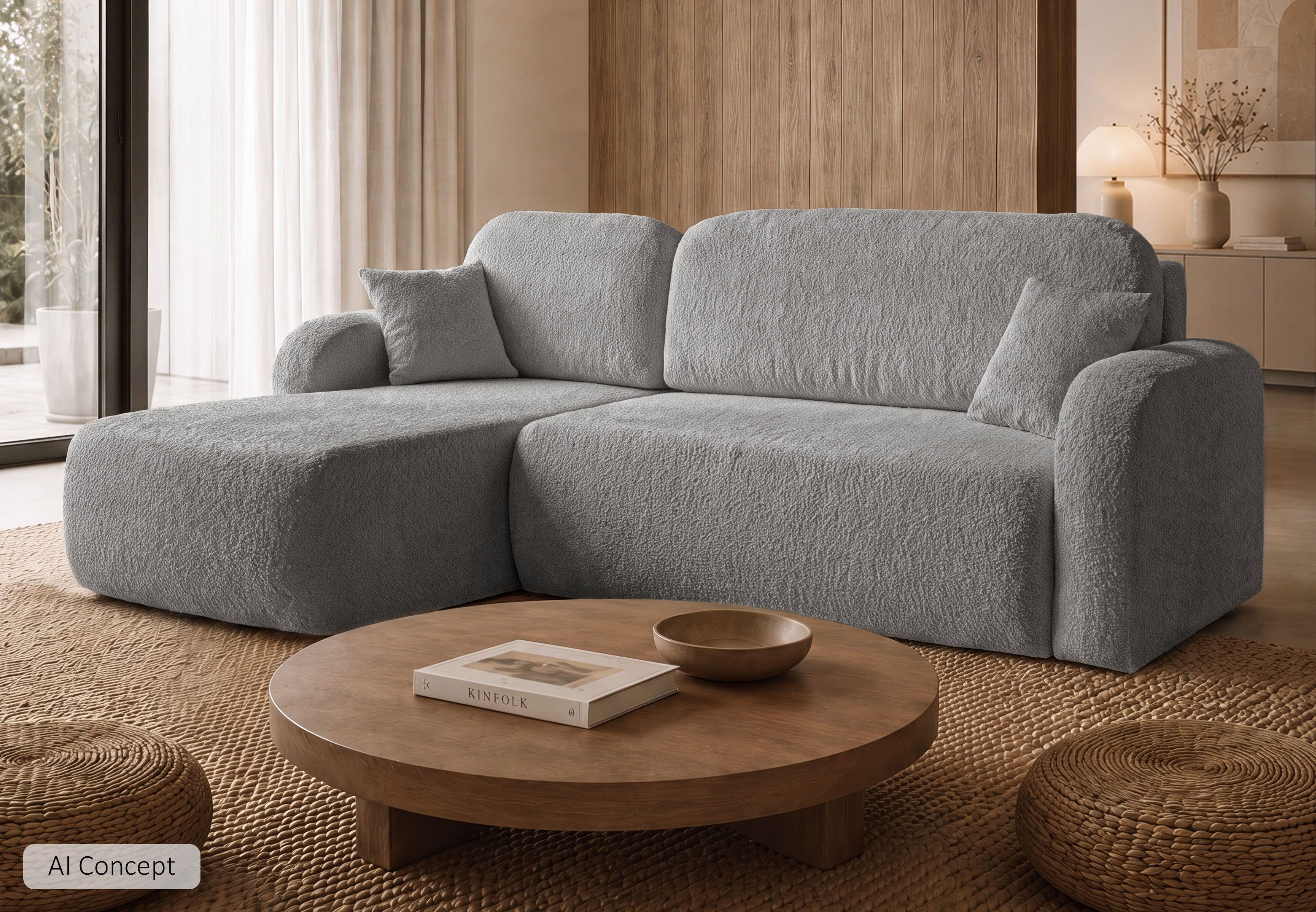 Lookway Ecksofa PALOMA L mit Schlaffunktion und Bettkasten