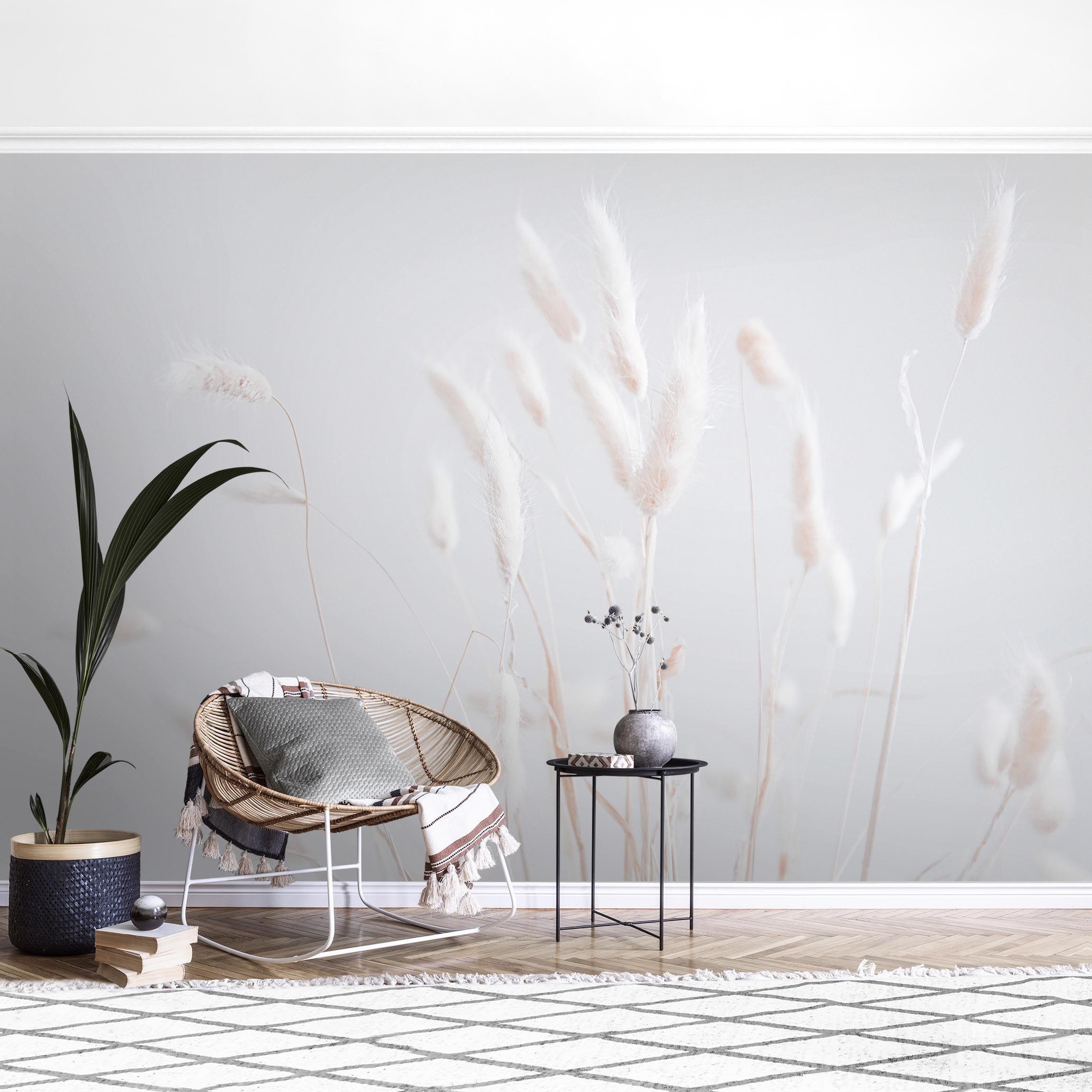 Bilderdepot24 Fototapete Blumen Zeit für Romantik Blumentapete Floral Natur Modern Kunst, Glatt, Matt, (Vliestapete inkl. Kleister oder selbstklebend), Wohnzimmer Schlafzimmer Küche Flur Motivtapete Vliestapete Wandtapete