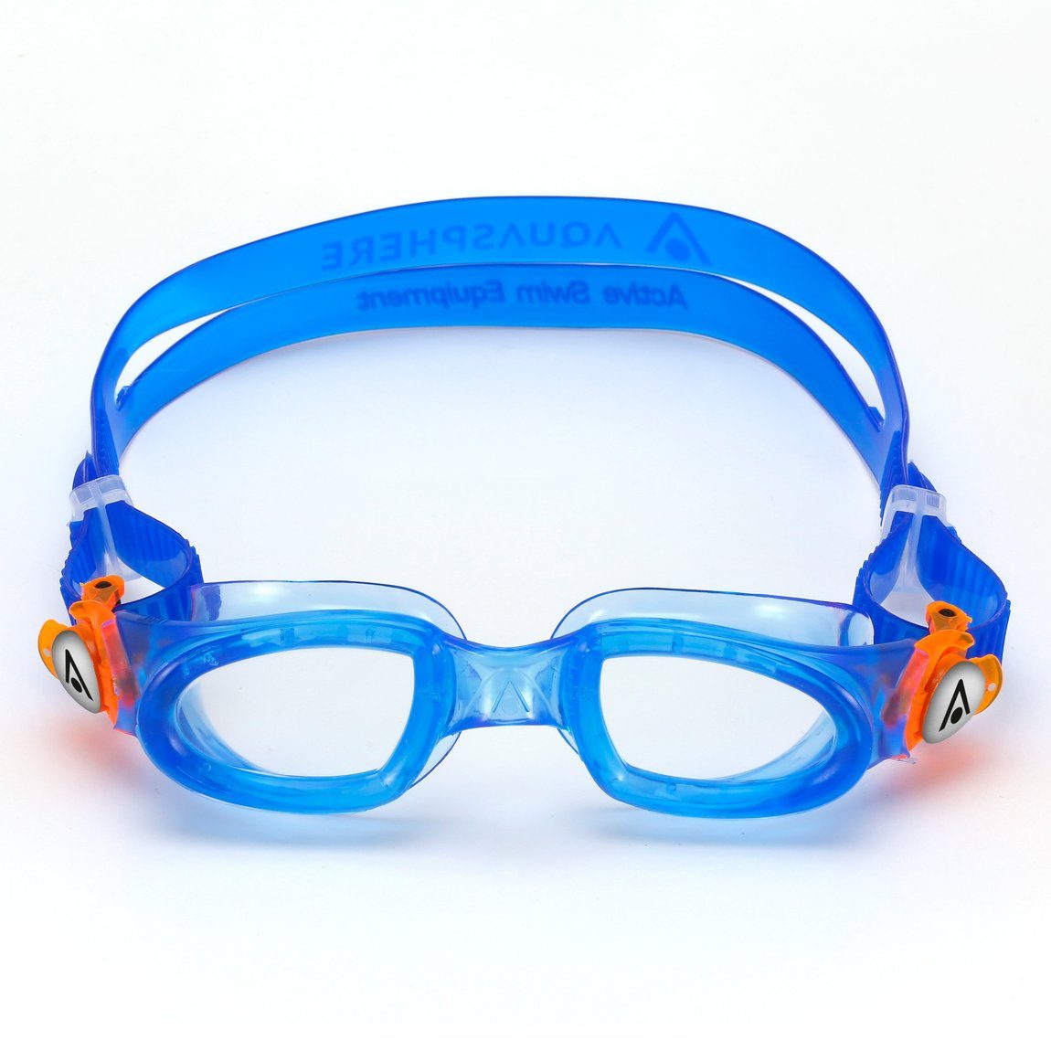 Aqua Sphere Schwimmbrille MOBY KID,BLUE ORANGE LENS CLEAR BLUE ORANGE LENS CLEAR