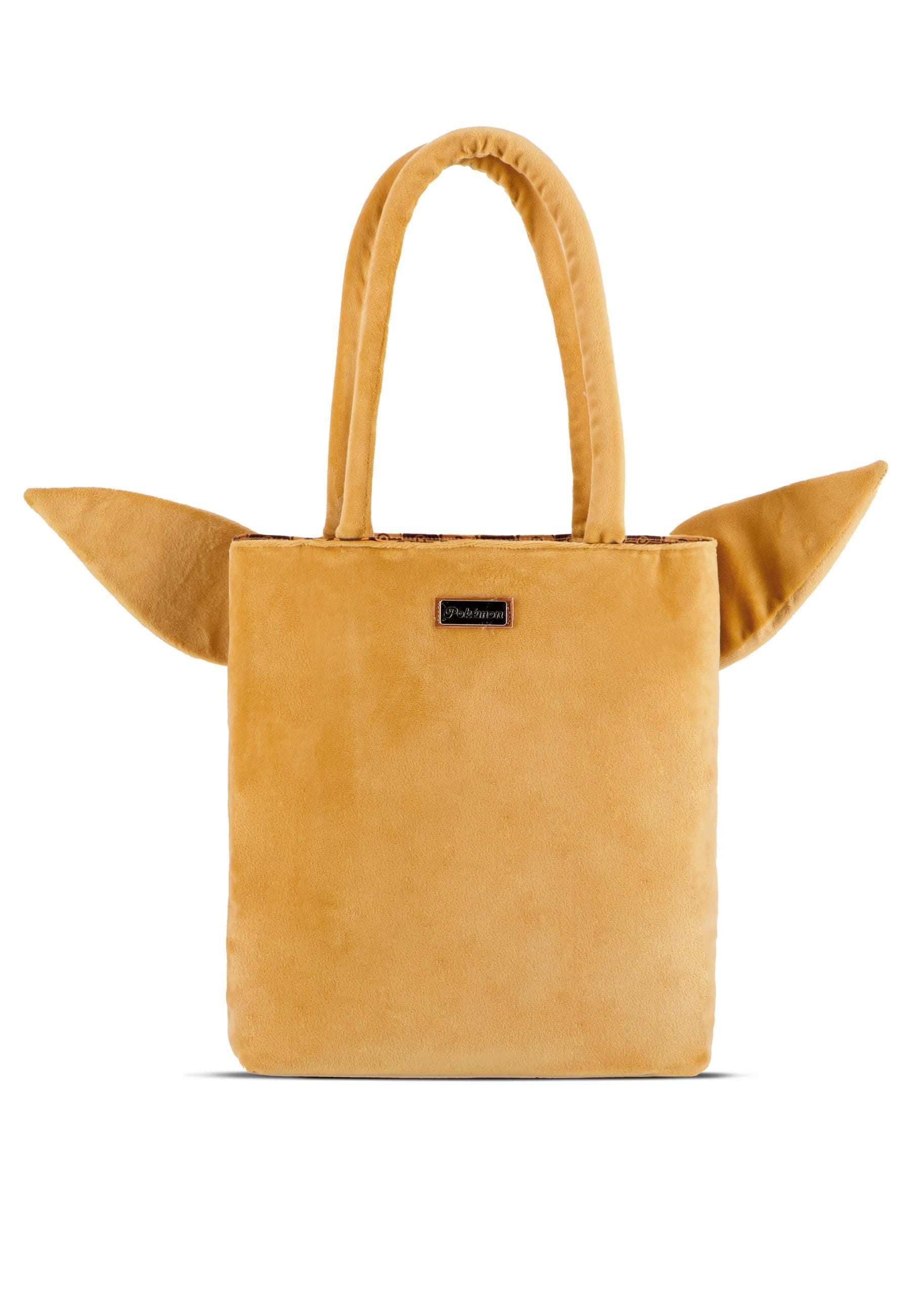 POKÉMON Shopper Eevee Evoli, Plush Tote Bag Schultertasche