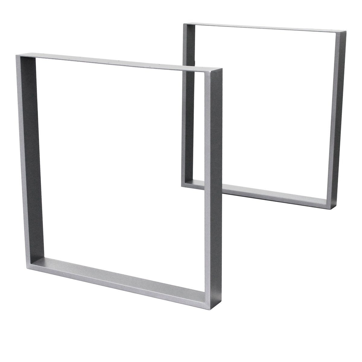 für 90x72cm Möbelfüße ECD Stahl Grau Esstisch 80x40mm Vierkantprofilen Tischuntergestell Industriedesign Tischbein Germany Schreibtisch,