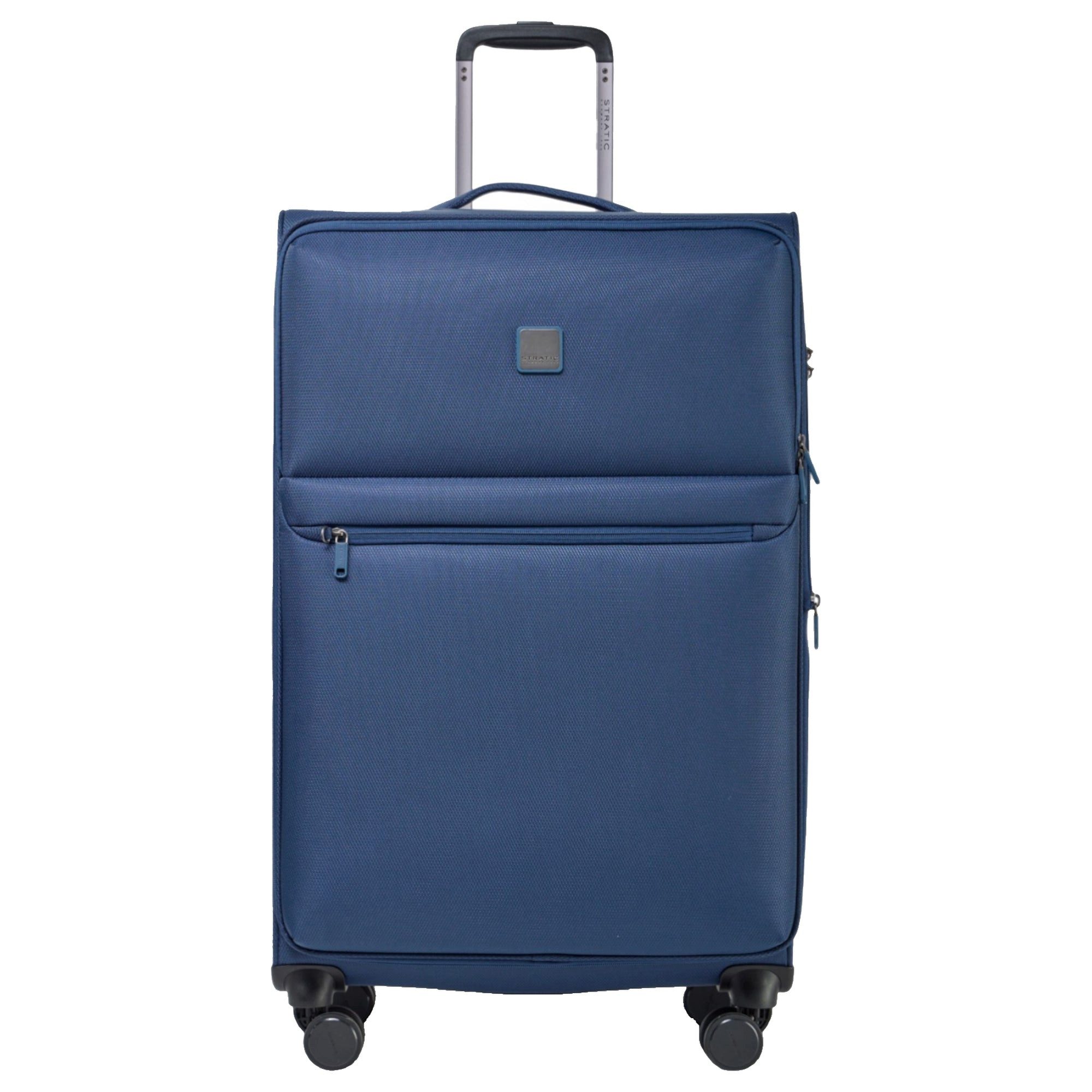 Stratic Koffer Lite - 4-Rollen-Trolley 78 cm erw. (dark blue), 4 Rollen