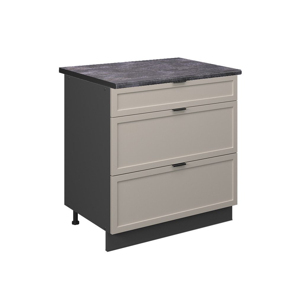 Vicco Unterschrank Fame-Line, GrauBeige/Anthrazit, 80 cm günstig online kaufen