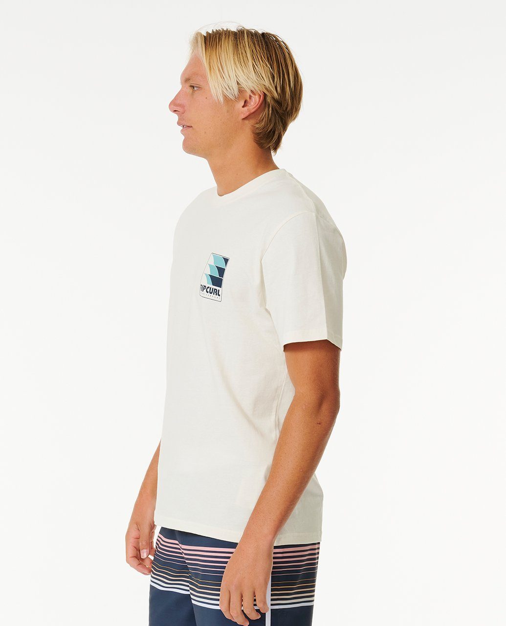 Curl Print-Shirt bone T-Shirt Surf Line Rip Kurzärmeliges Revival Up