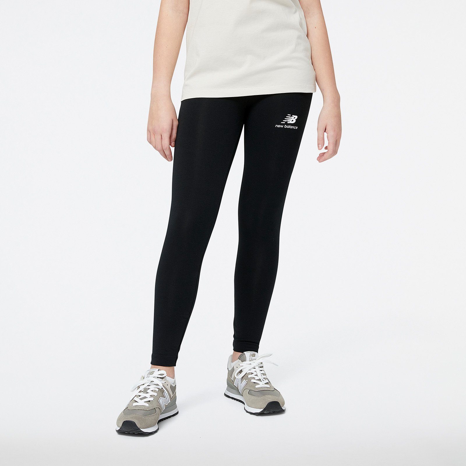 New Balance Leggings Essentials Stacked Logo Cotton Legg