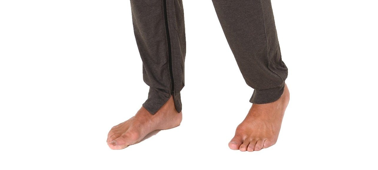 Normann Care Pyjama Herren mit Pflegeoverall Rücken am Reissverschluss und Bein langarm