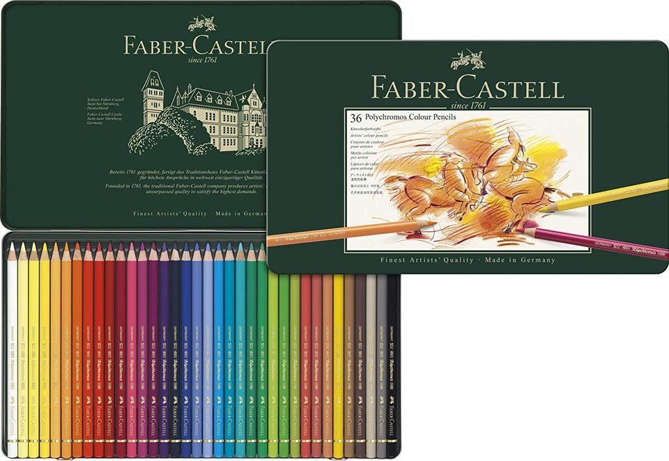 Faber-Castell Kreativset Polychromos Farbstift, 36er Metalletui, (36-tlg)