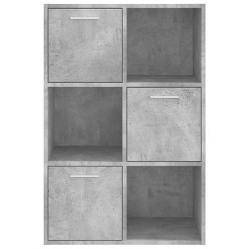 furnicato Bücherregal Lagerschrank Betongrau 60x29,5x90 cm Holzwerkstoff