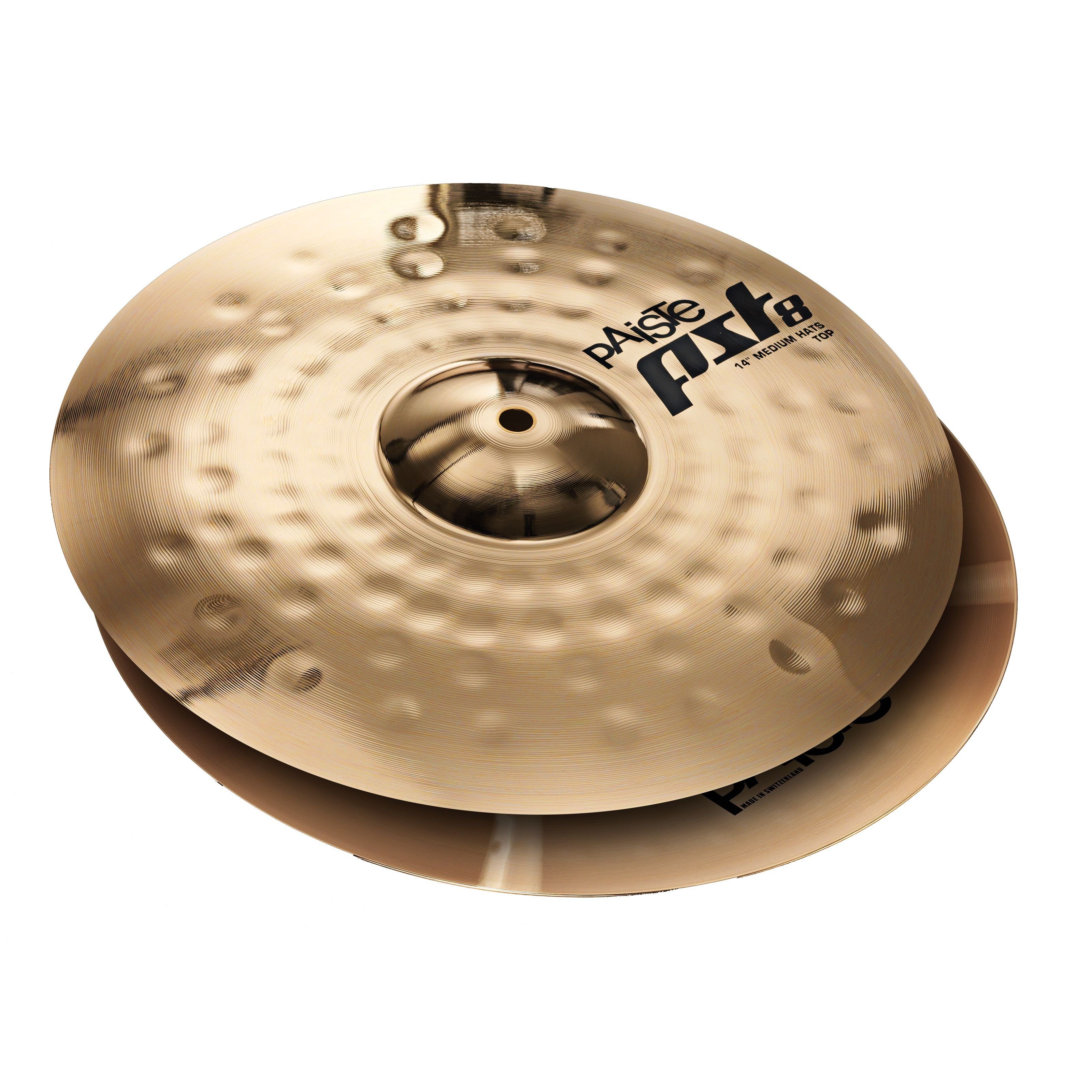 Paiste Becken,PST8 Medium HiHat 14" Reflector Finish, Cymbals, Hi Hats, PST8 Medium HiHat 14", Reflector Finish - HiHat