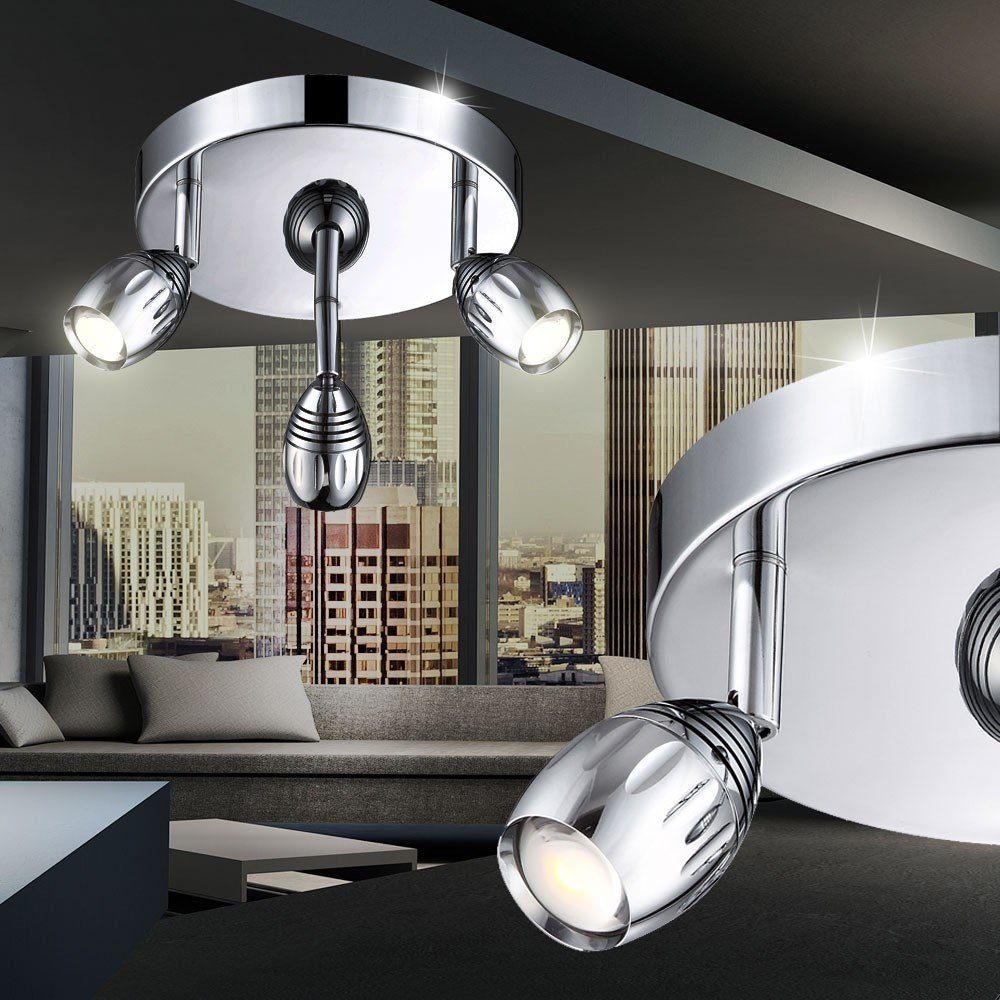 Globo LED Deckenleuchte, LED-Leuchtmittel fest verbaut, Warmweiß, LED 15 Watt Decken Strahler Beleuchtung beweglich Leuchte Globo | Deckenlampen
