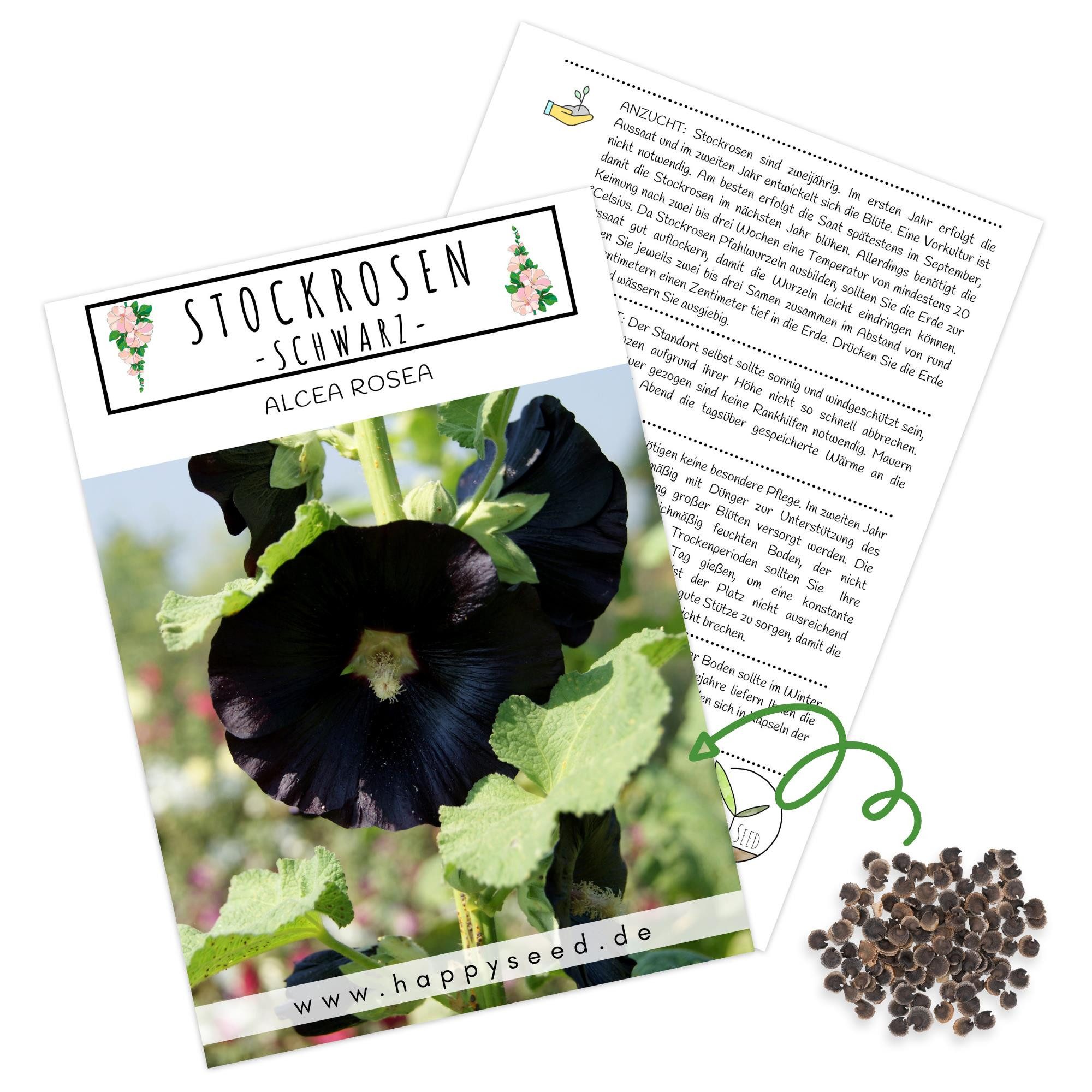 HappySeed Blumensamen Stockrosen Samen - Alcea günstig online kaufen