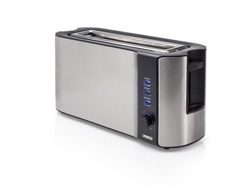 PRINCESS Toaster, 1 langer Schlitz, für Toastbrot, 1000 W, Toastmaschine schmal 1 langer Schlitz Toster mit Brötchenaufsatz