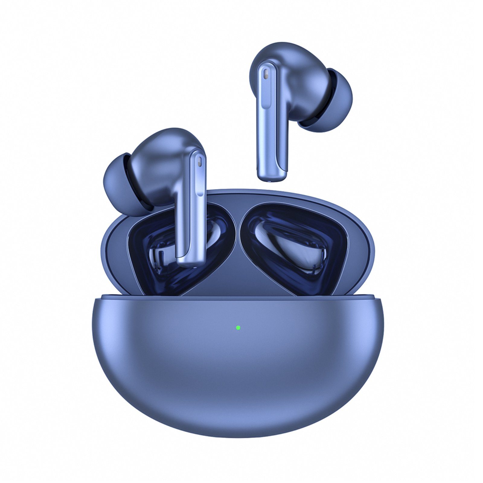 Yuede Kabellose Bluetooth Kopfhörer, In-Ear-Kopfhörer (Immersives HIFI-Stereo, Bluetooth 5.3, Earbuds mit 400mAh Ladehulle, Rauschunterdrückung, Kabelloses Laden) Blau