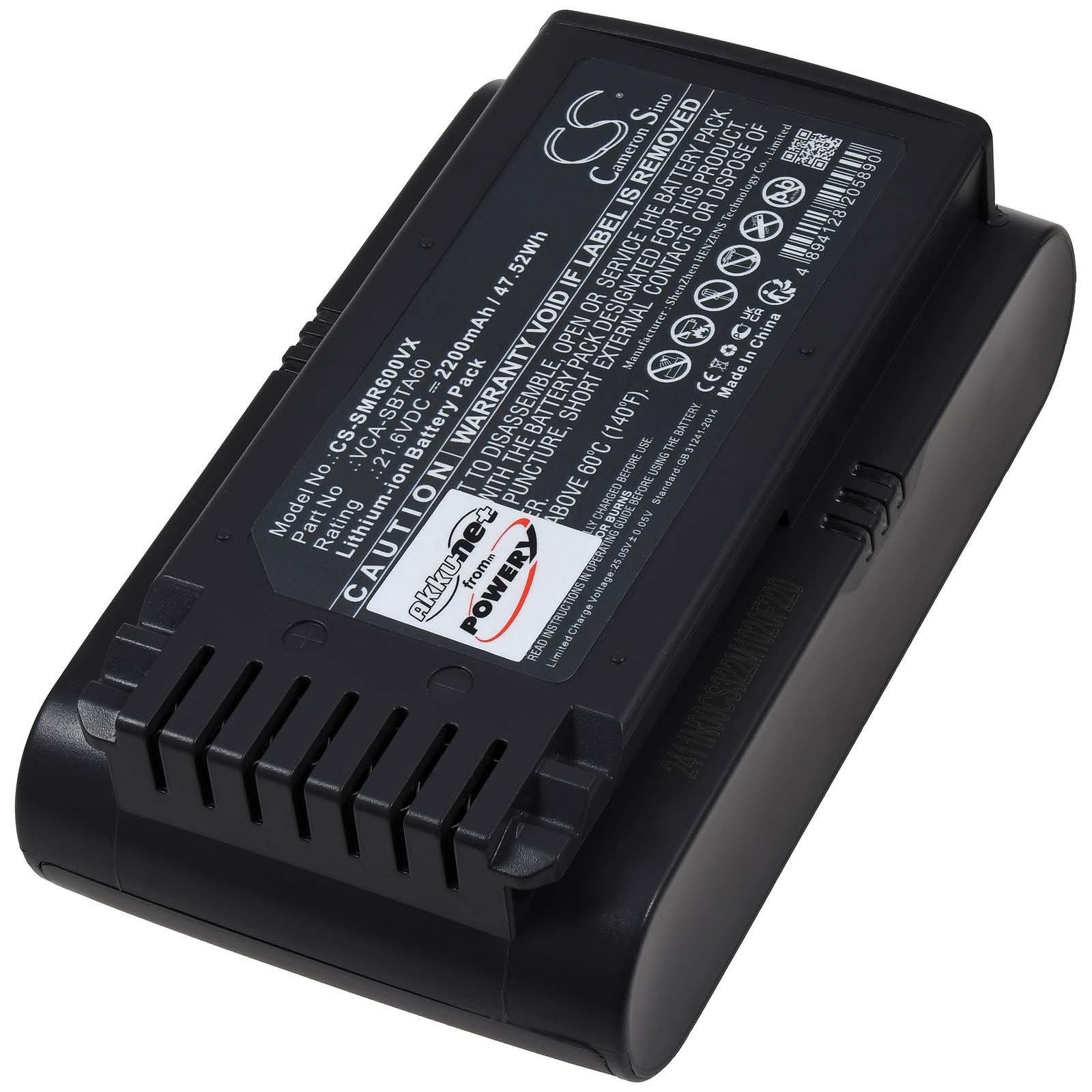 Powery Akku für Samsung Typ VCA-SBTA60 Staubsauger-Akku 2200 mAh (21.6 V)