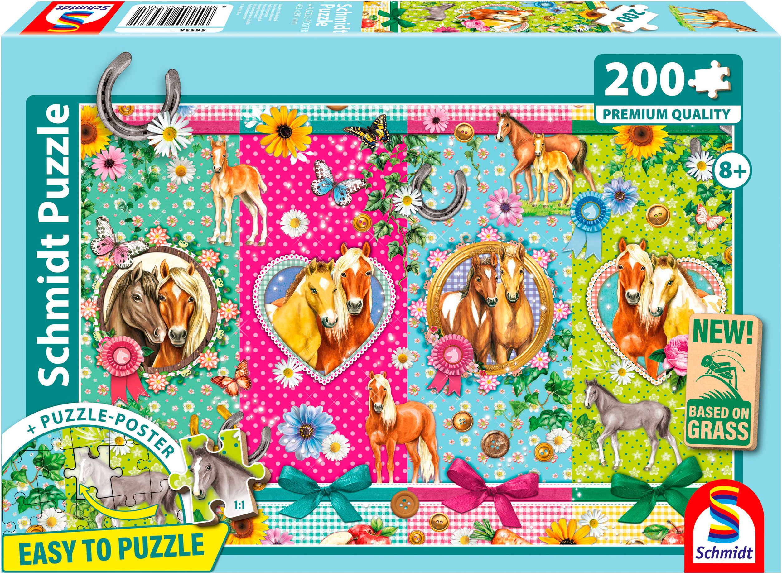 Schmidt Spiele Puzzle Alles fürs Pferdeglück, 200 Puzzleteile, Made in Euro günstig online kaufen