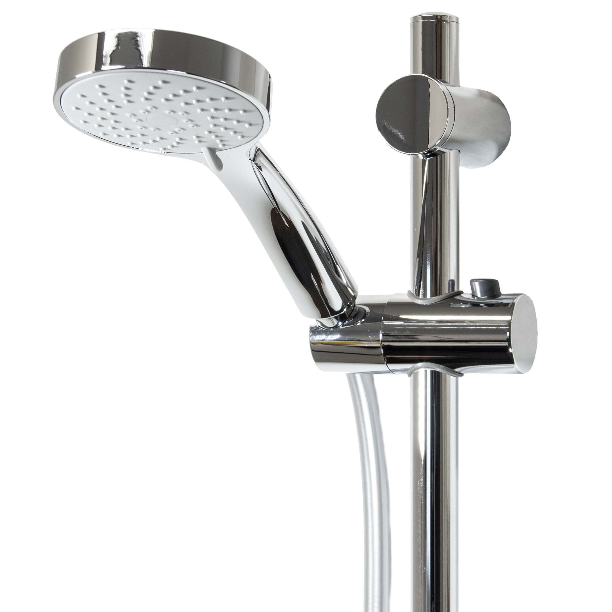tecuro Brausegarnitur Brauseset ew-090 - mit 3 Funktionen, Brauseschlauch 160 cm
