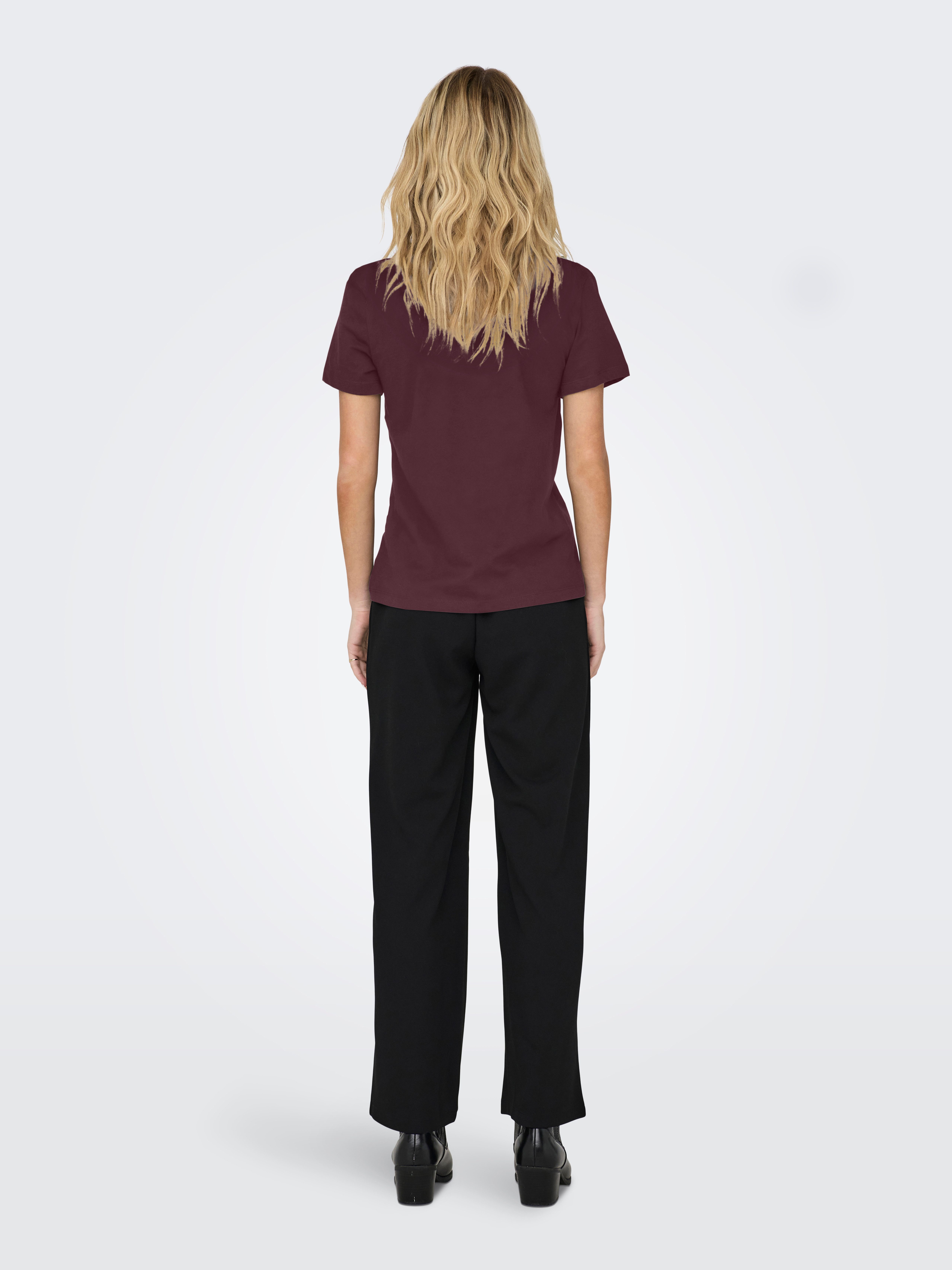 ONLY Kurzarmshirt ONLKITA LIFE REG S/S MIX TOP CS JRS EX. Baumwolle, regular fit
