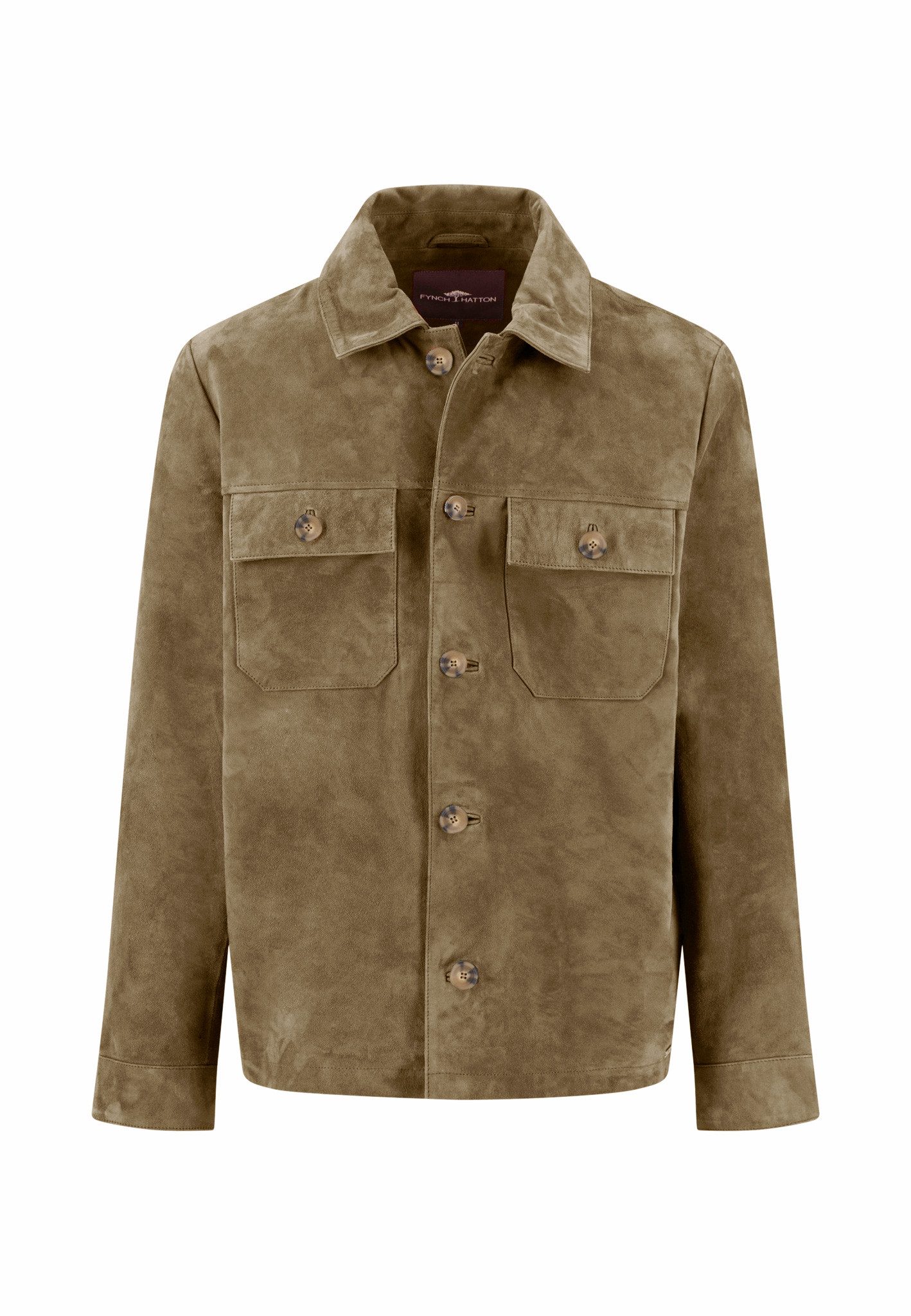FYNCH-HATTON Outdoorjacke Velours Overshirt