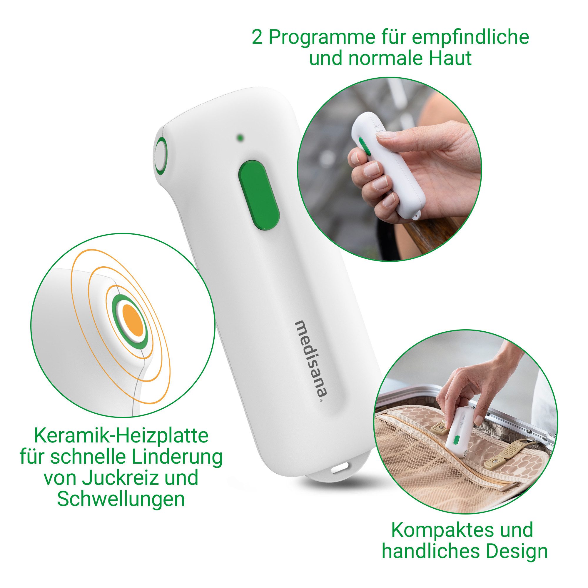 medisana Insektenstichheiler IB 100, schnell aufheizend, kompakt, zertifiziertes Medizinprodukt, handlich