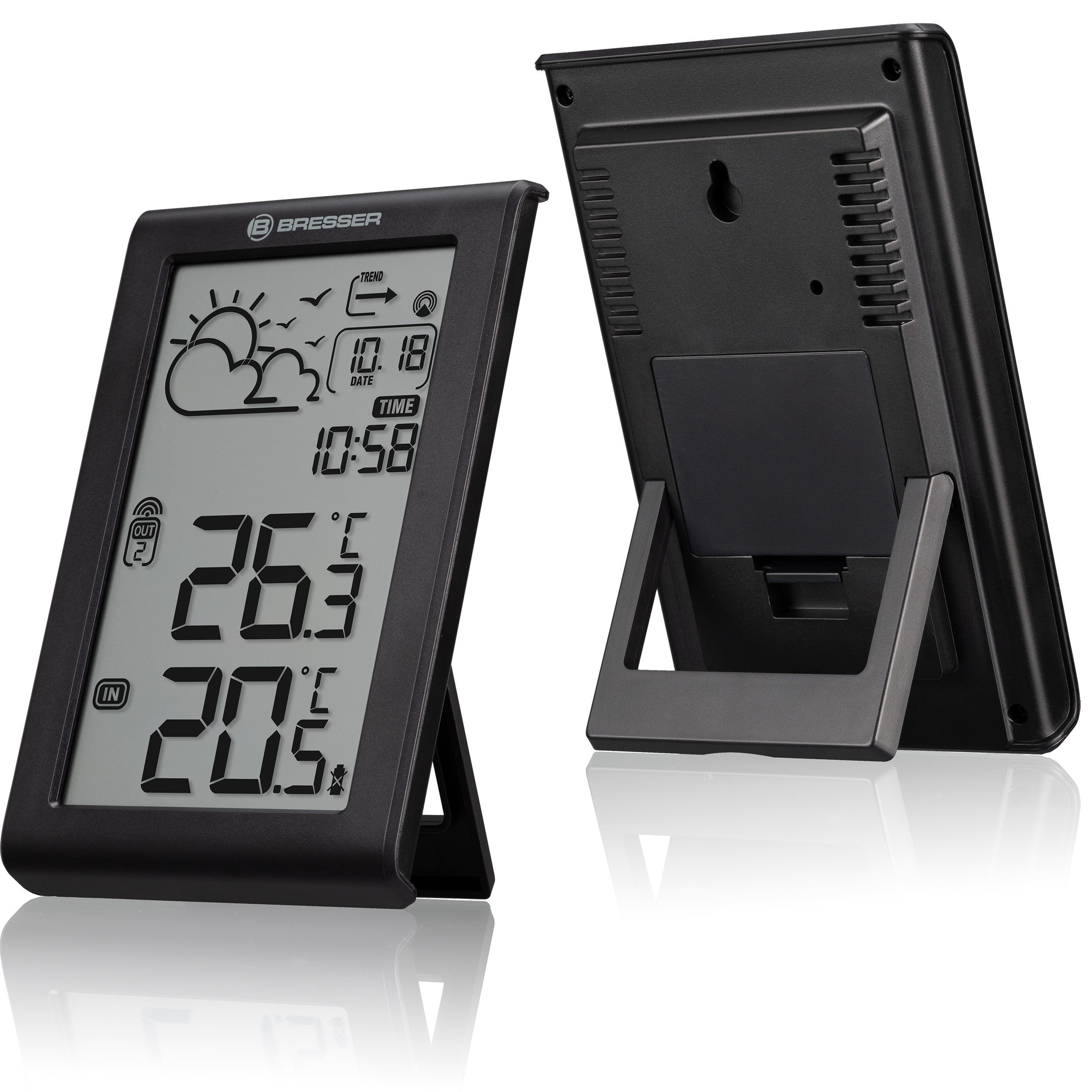 BRESSER BRESSER Wetterstation Meteo Temp W mit DCF-Funksignal Wetterstation – Bild 5 von 5