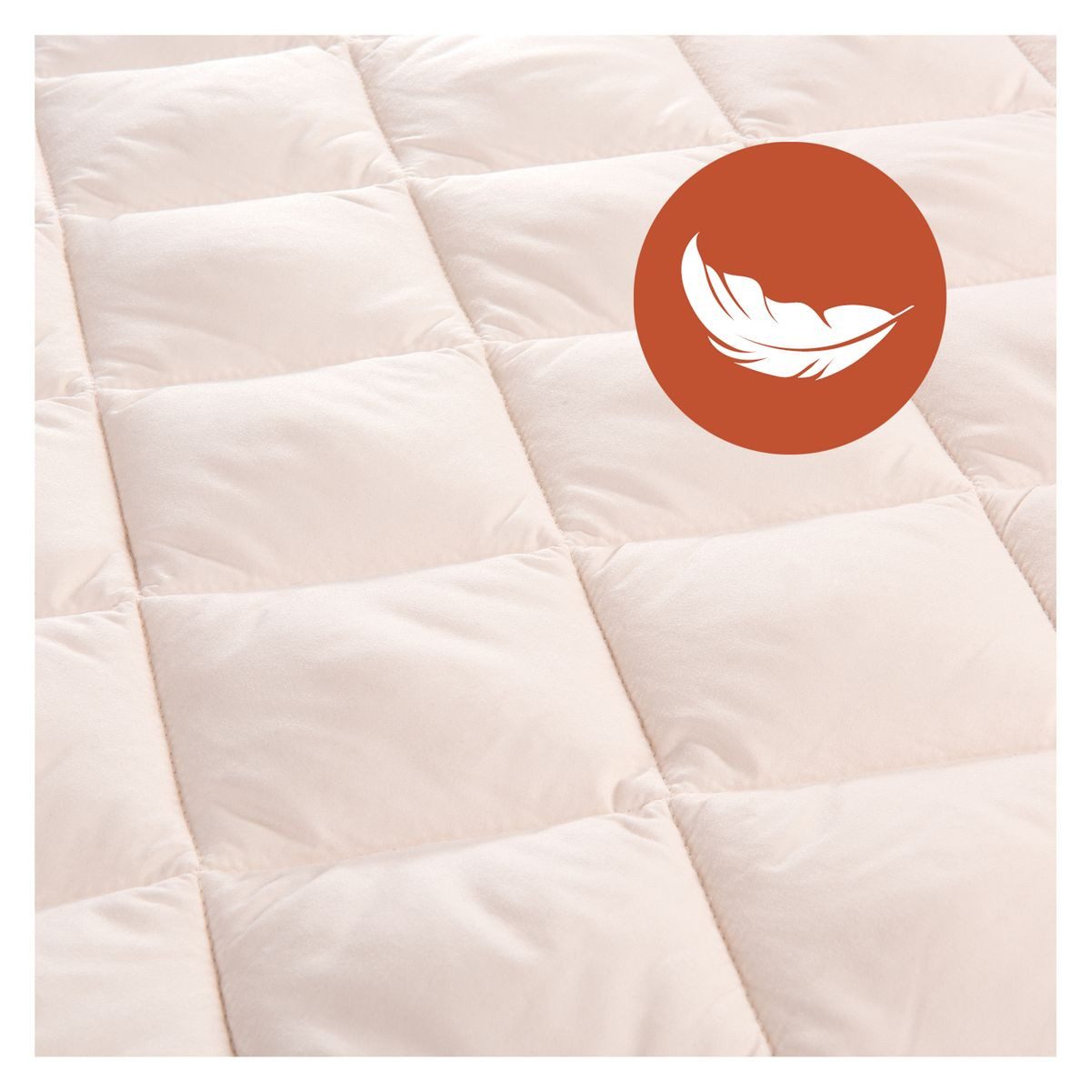 Hauck Baby-Reisebett Bed Me - Beige, Spannbetttuch Topper für Reisebett-Matratzen 80 x 50 cm