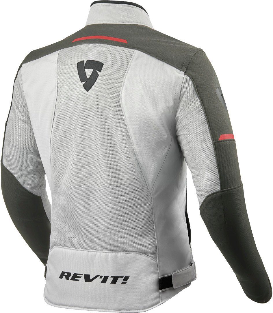 Revit Textiljacke White/Grey Airwave Motorrad Motorradjacke 3