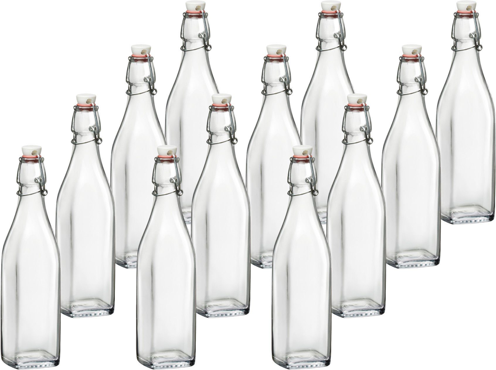 Emilja Trinkflasche Swing Bügelflasche 0,5L - 12 Stück Glasflasche