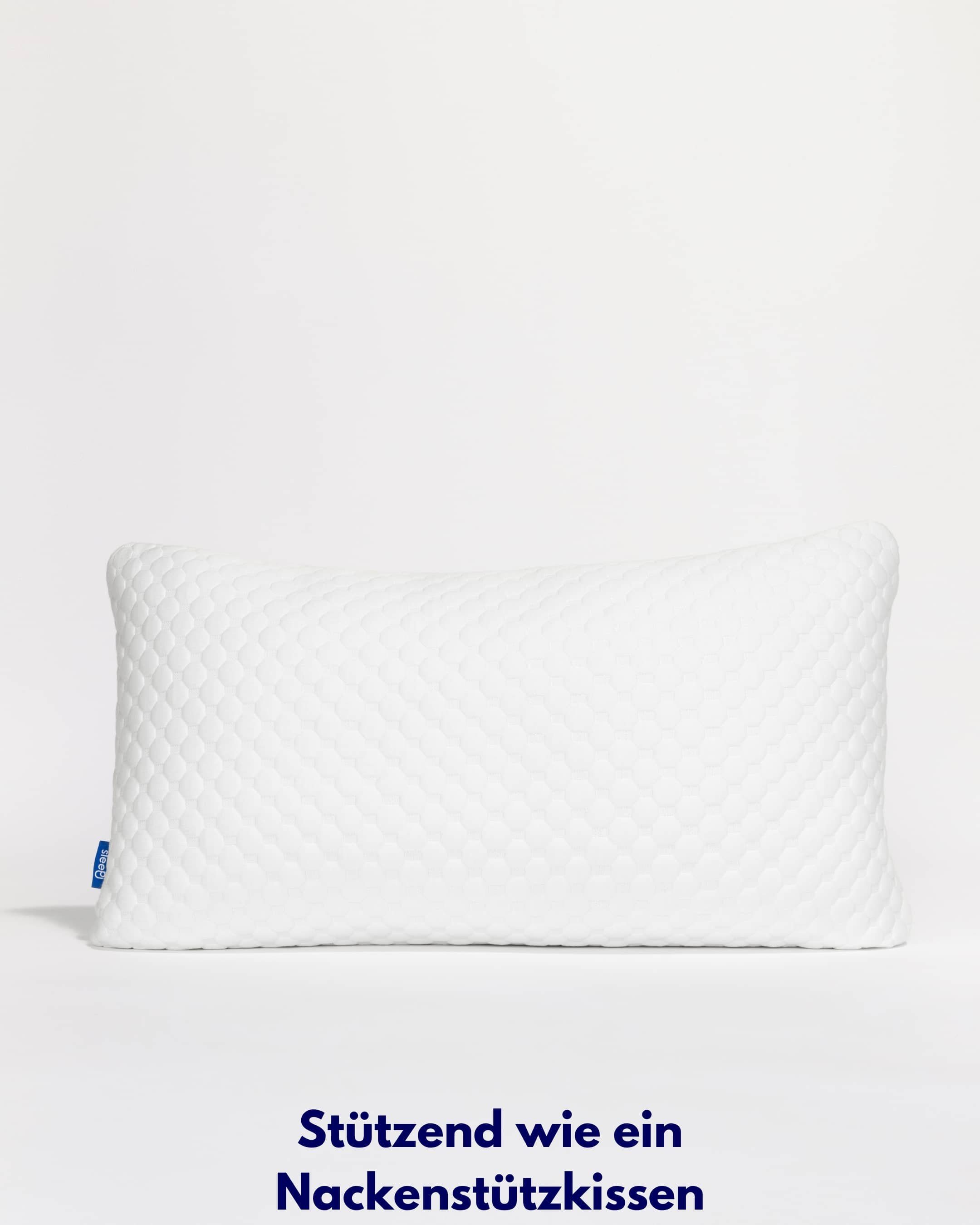 SLEEPI Kopfkissen Cloud, Füllung: weiche Memory-Schaumstoff-Würfel & sanfte Microfaser, Bezug: Tencel, Ideal für Rücken-, Seiten- und Bauchschläfer, Set, Höhenverstellbar, Schlafkissen, höhenverstellbares Polster, Veganes Kopfkissen