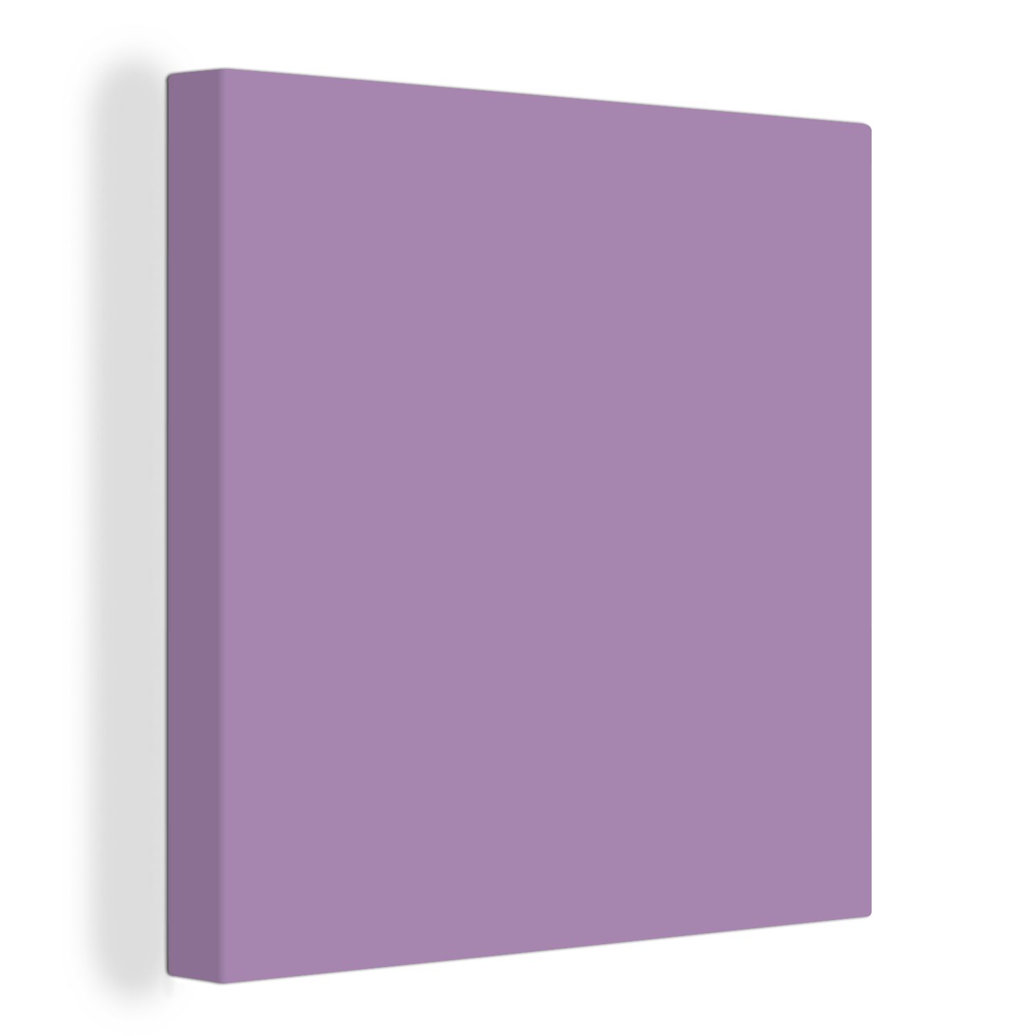 OneMillionCanvasses® Leinwandbild Innenbereich - Violett - Farben - Farbe - Einfarbig, (1 St), Leinwand Bilder für Wohnzimmer Schlafzimmer bunt