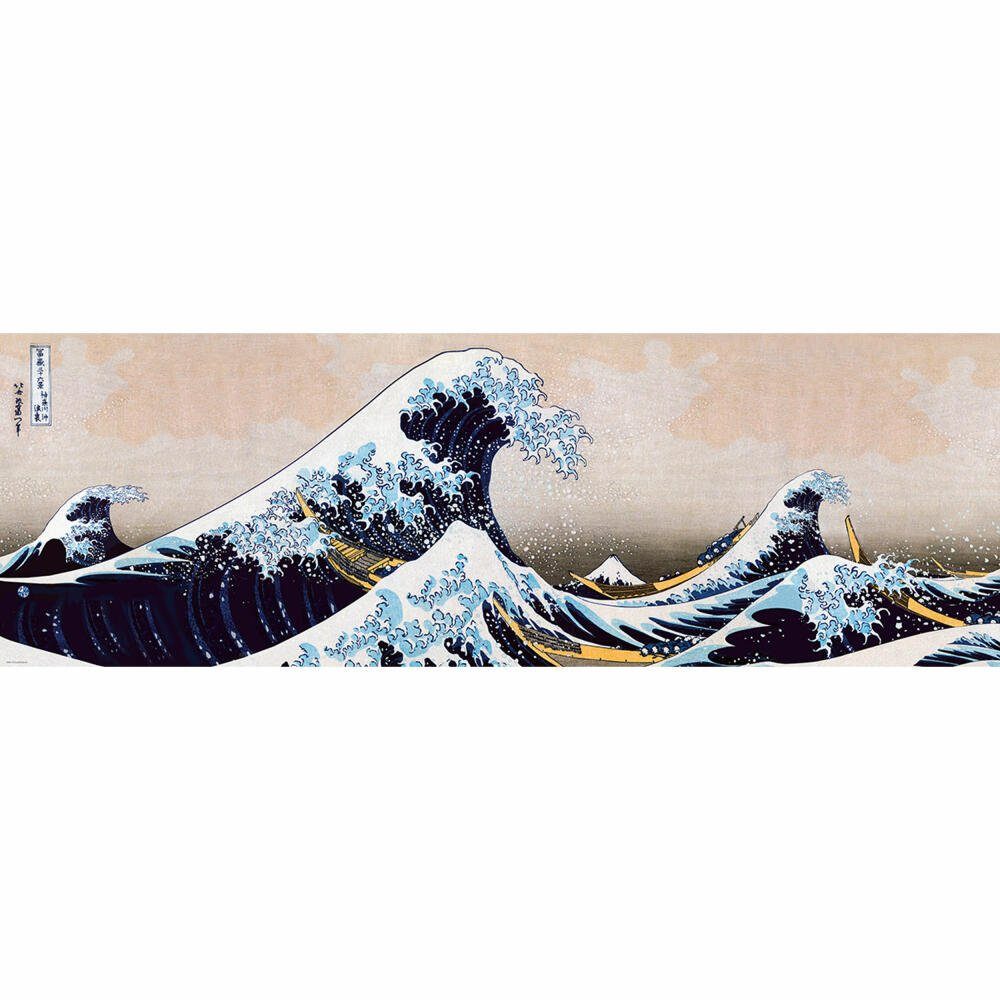EUROGRAPHICS Puzzle Die große Welle von Kanagawa von Hokusai, 1000 Puzzleteile
