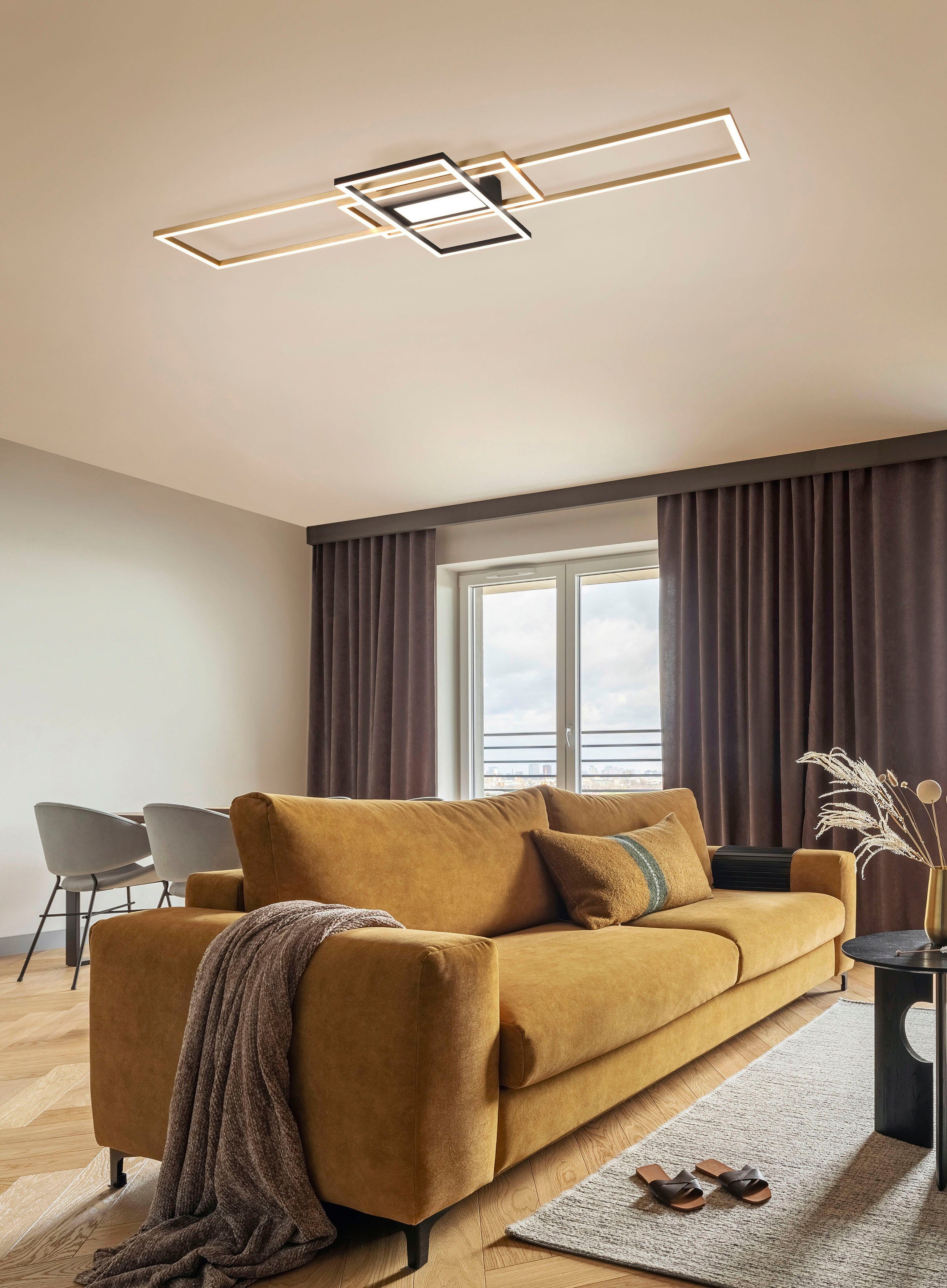 TRIO Leuchten LED Deckenleuchte Irvine, Dimmfunktion, günstig online kaufen