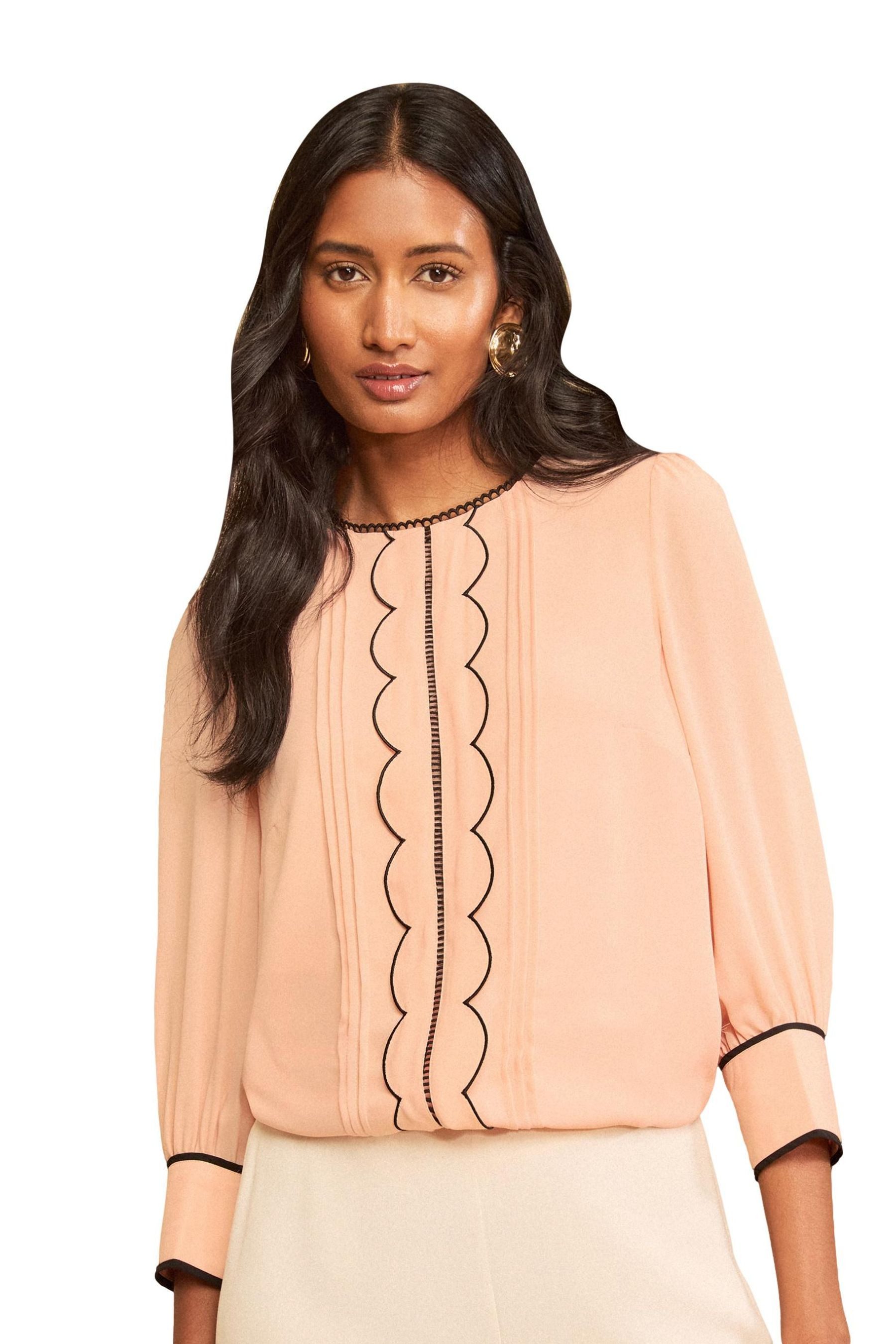 Love & Roses Langarmbluse Love & Roses Bluse mit 3/4-Ärmeln, Regular (1-tlg)