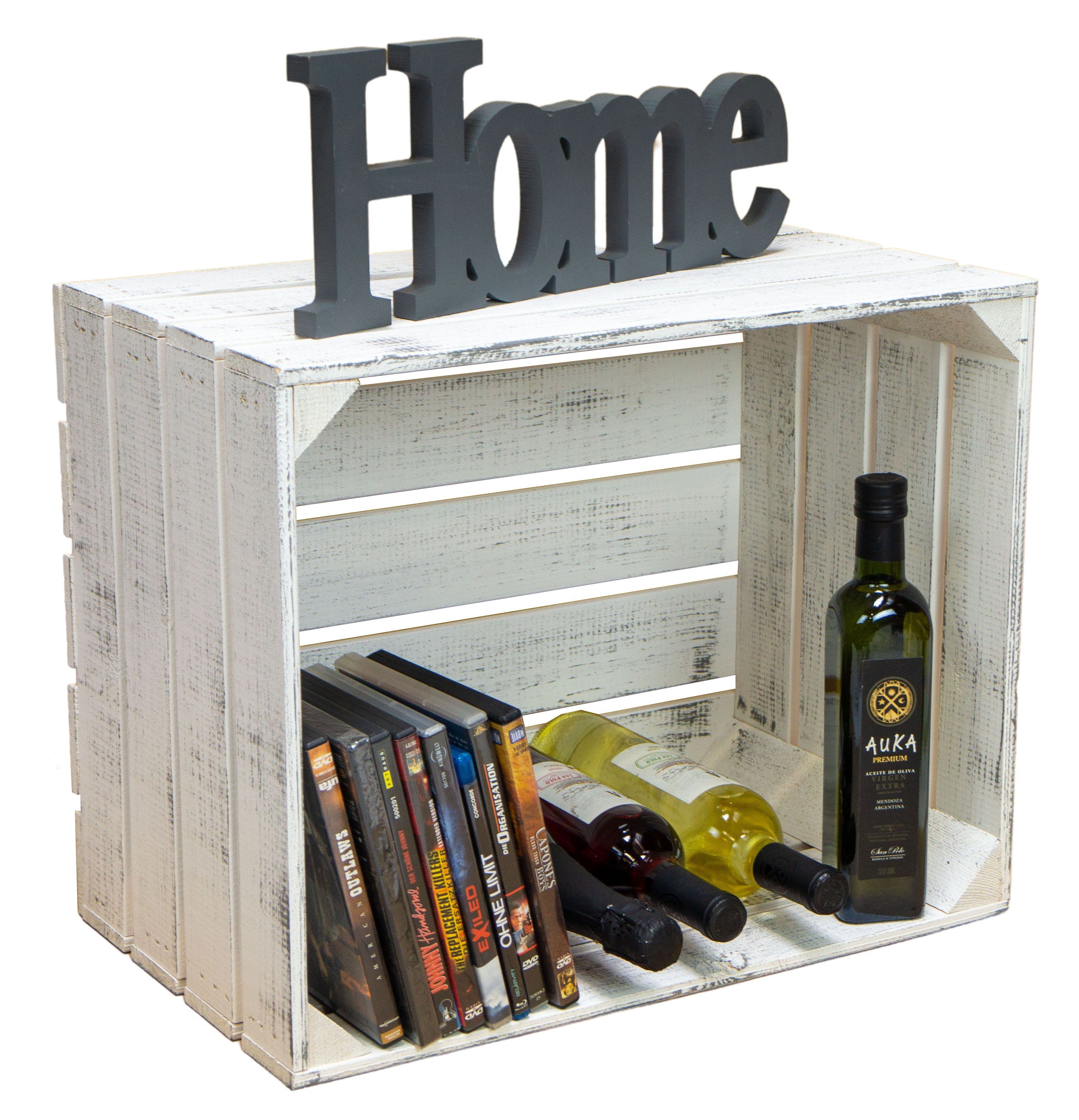 Kistenkolli Altes Land Allzweckkiste Obstkiste Johanna neu - Shabby weiß 1er Set ohne (Spar-Set). € 15,90, (€ 15,90 pro 1 Stk).