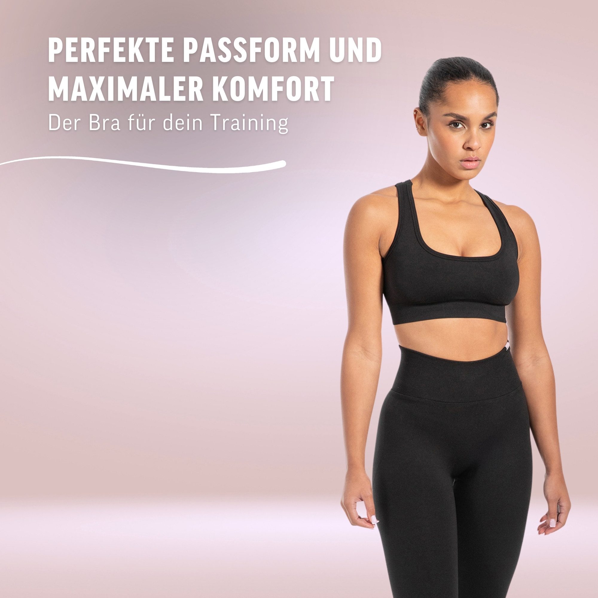 Smilodox Sport-BH Louisa, Blickdicht Rutschfester Sport Bra, Gerippter Stoff Top Shaped Fit ärmelloses Oberteil, Atmungsaktives Yoga Tank Top