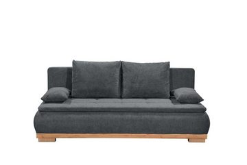 ED EXCITING DESIGN Schlafsofa, Mila Schlafsofa Schlafcouch Polstergarnitur 207x162 cm Anthrazit