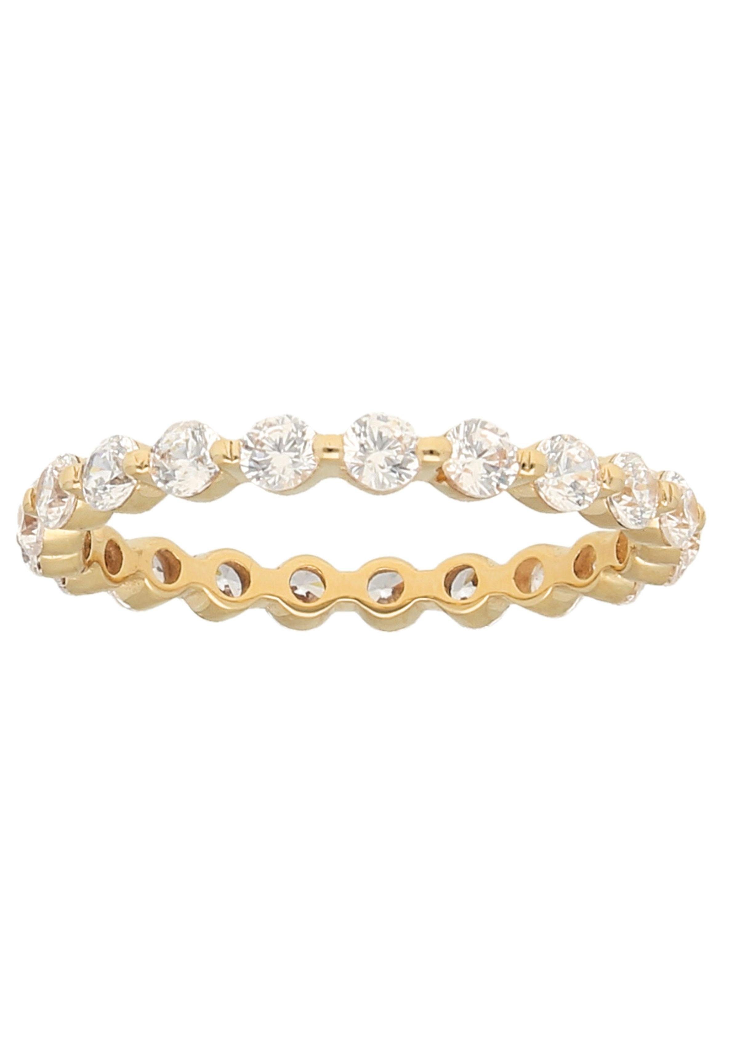 Firetti Goldring Schmuck Geschenk Gold 375 Damenring Goldring Verlobung, mit Zirkonia (synth)