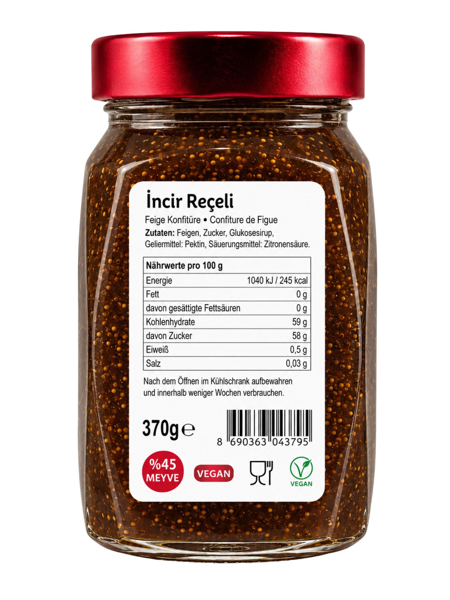 SERA FOOD Saucen Genuss Konfitüre Extra Premium, 1 x 3701 g, 1 St., 45 % Fruchtanteil, Premium Qualität