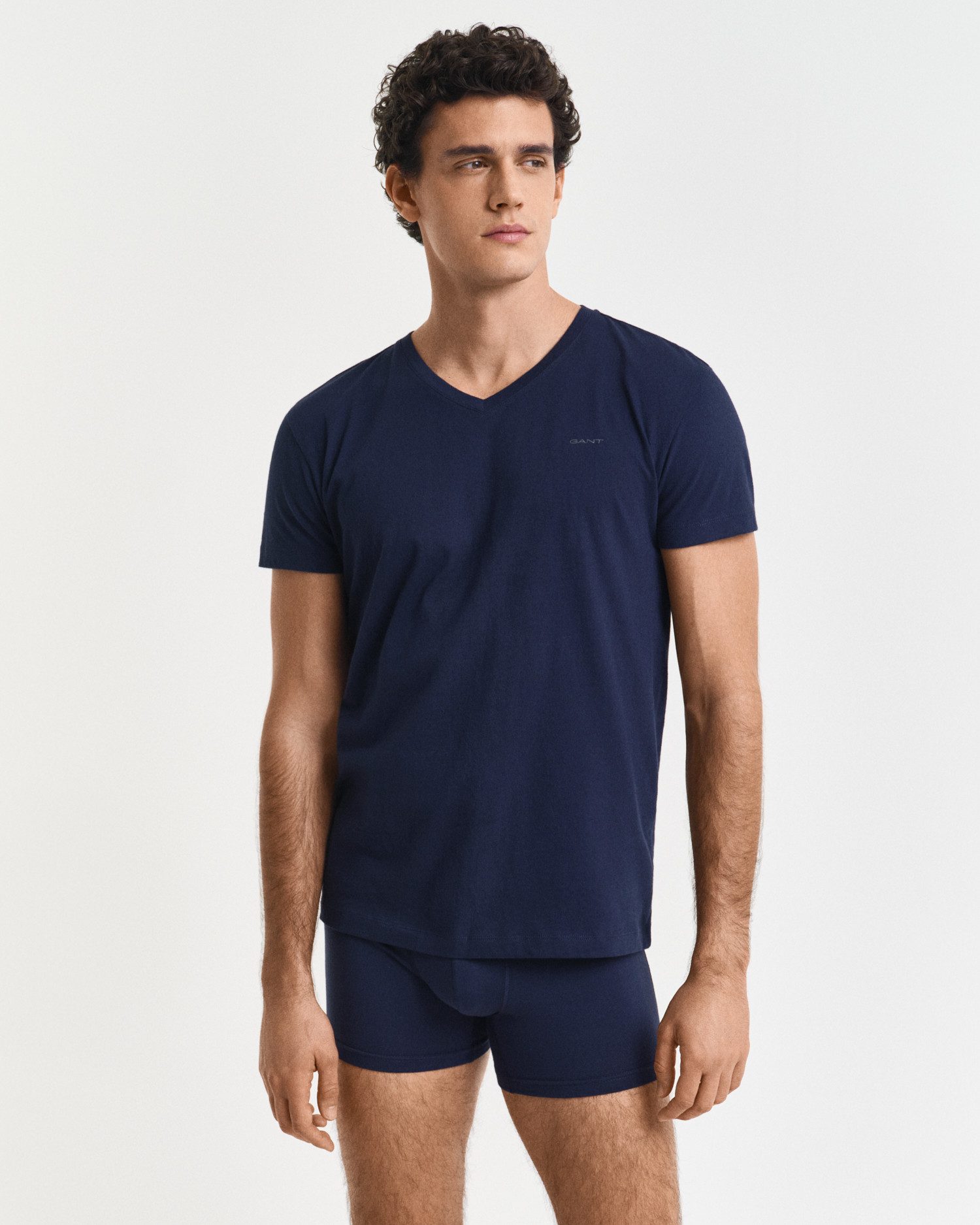 Gant Kurzarmshirt V-NECK T-SHIRT 2-PACK Mit V-Ausschnitt