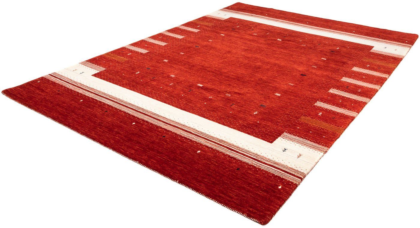 Wollteppich Loribaft Minimal Rosso 304 x 206 cm, morgenland, rechteckig, Höhe: 18 mm, Unikat mit Zertifikat
