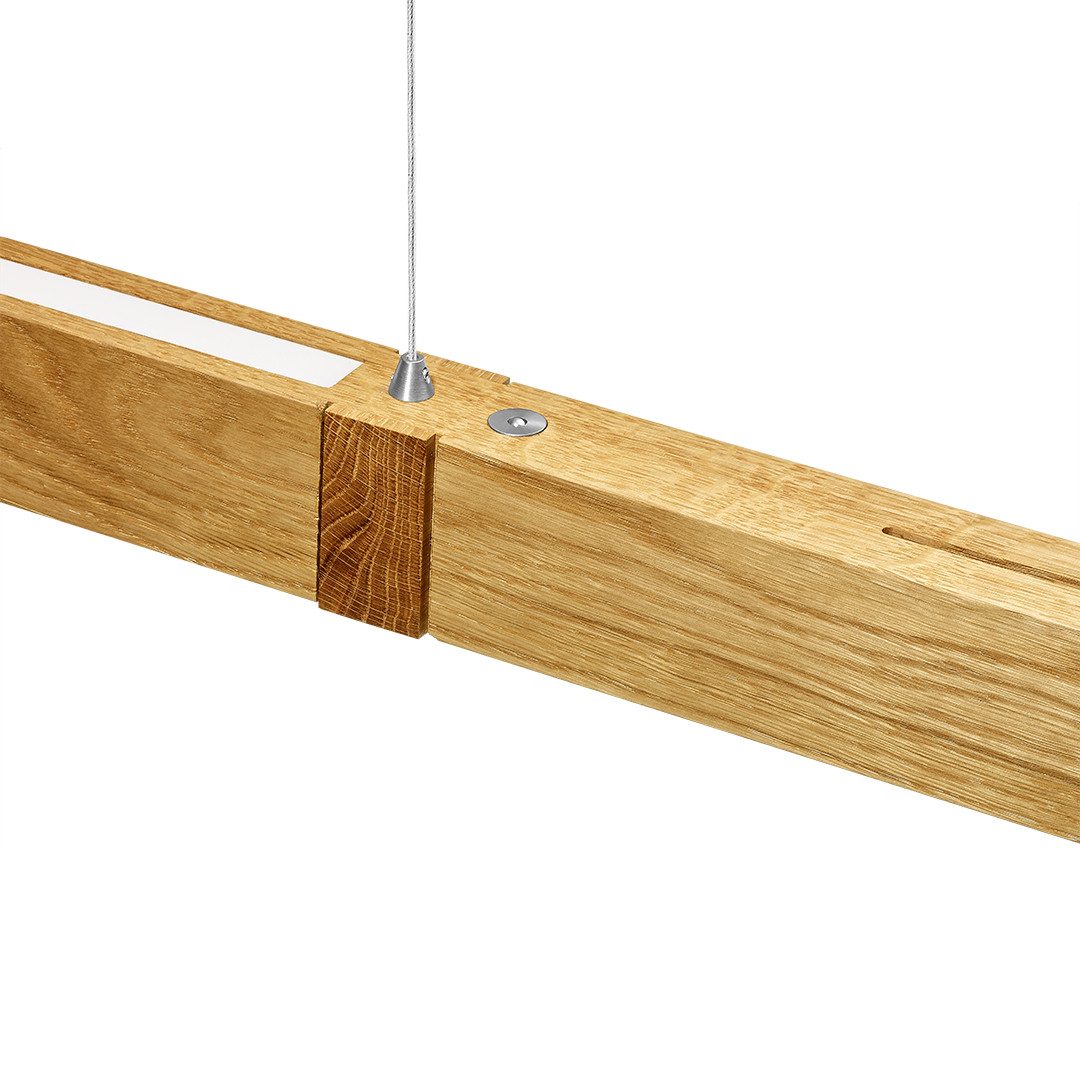 HerzBlut LED-Hängeleuchte Marley, Alu LED-Leiste Acryl satiniert