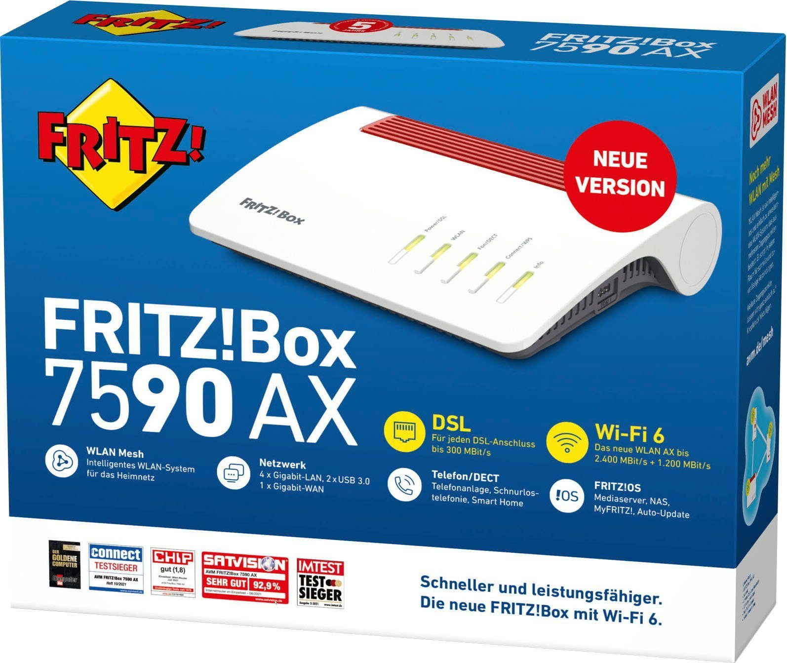 AVM Computersysteme Vertriebs GmbH Fritz!Box 7590AX DSL-Router