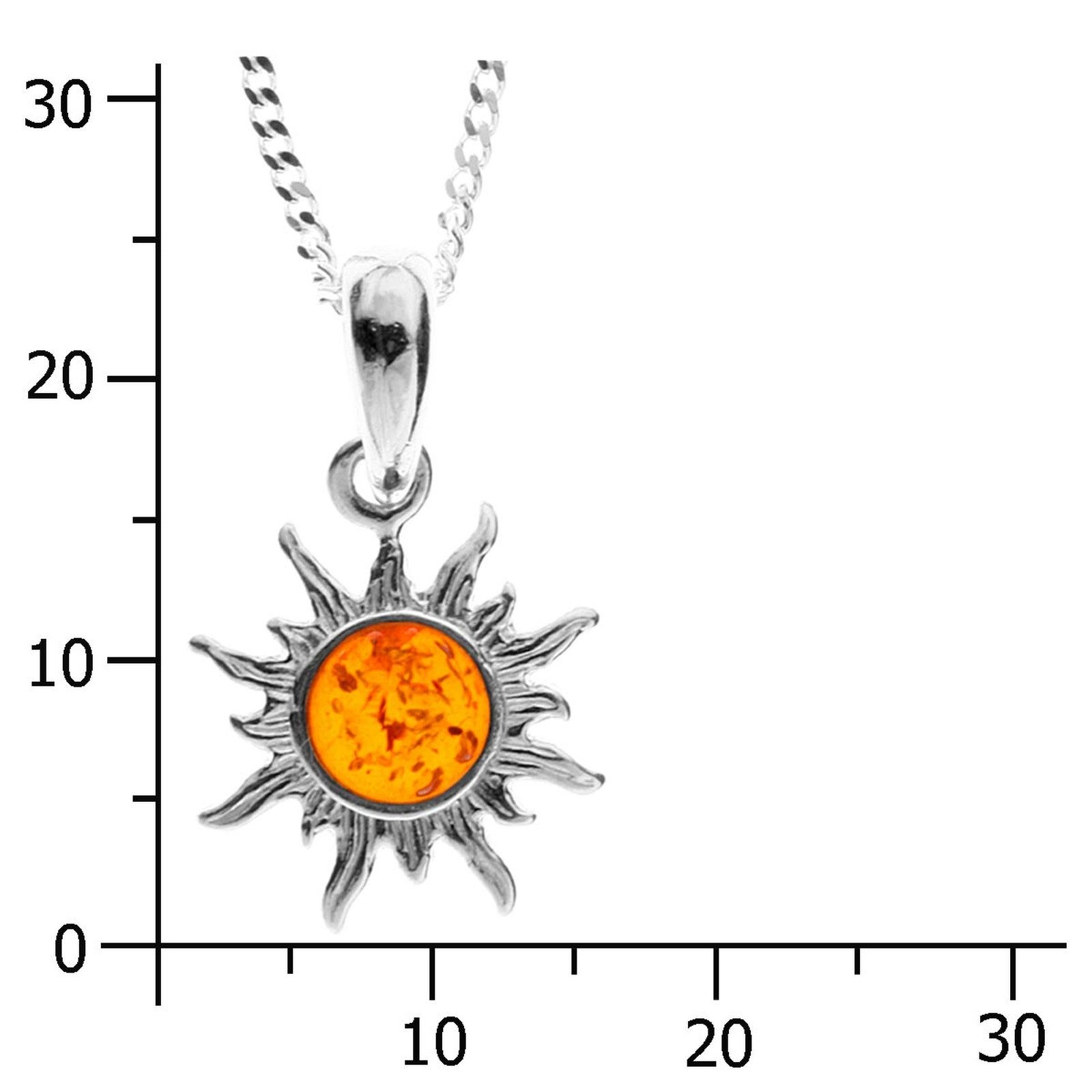 OSTSEE-SCHMUCK Kette mit Anhänger Ostsee-Schmuck Kette mit Anhänger Sonne 1 günstig online kaufen