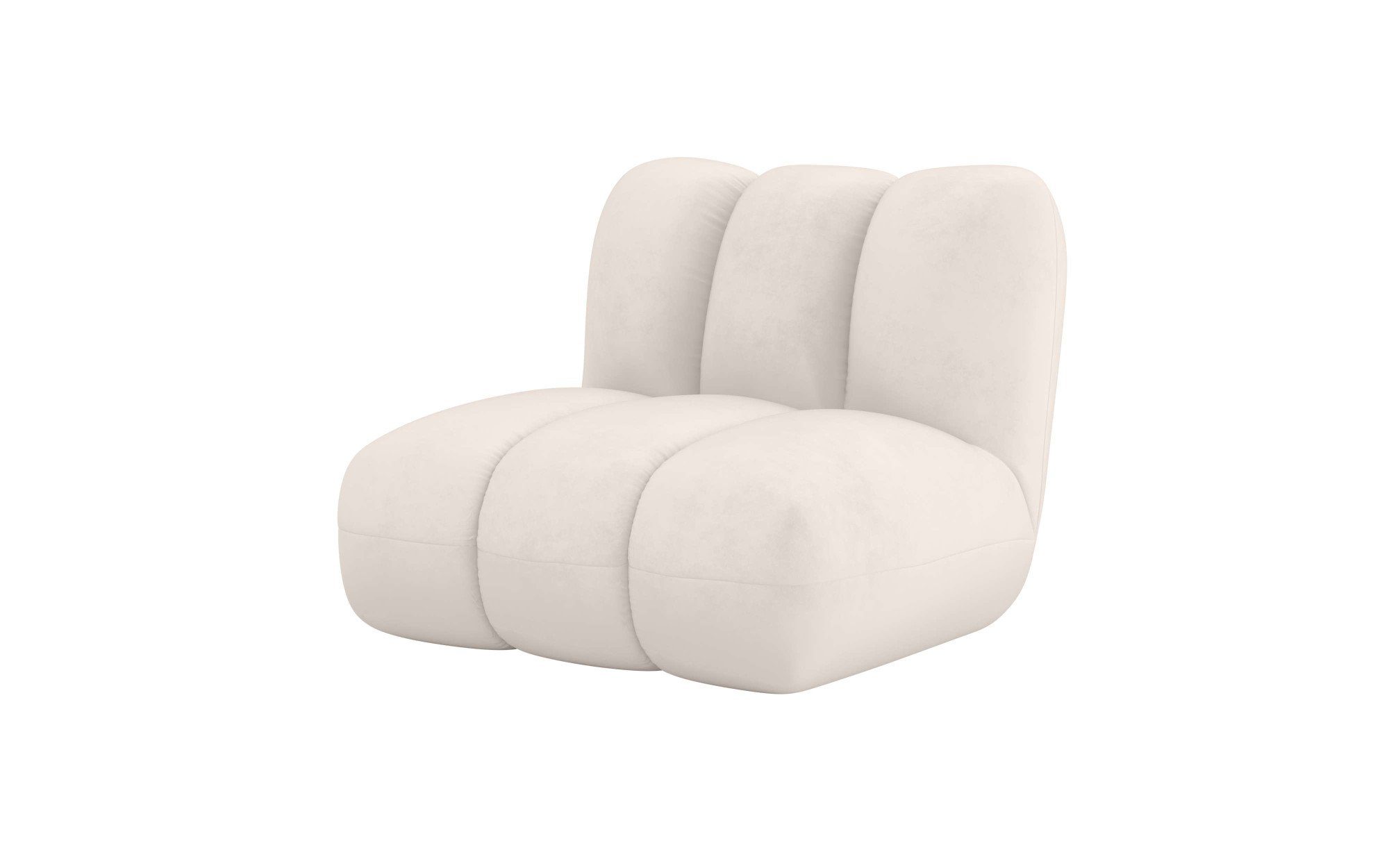 LeGer Home by Lena Gercke Sessel Priya Loungesessel, moderne Steppung, auch in Bouclé, perfektes Einzelstück, gemütlich und modern, B/T/H: 102,5/106,5/83 cm – Bild 5 von 5