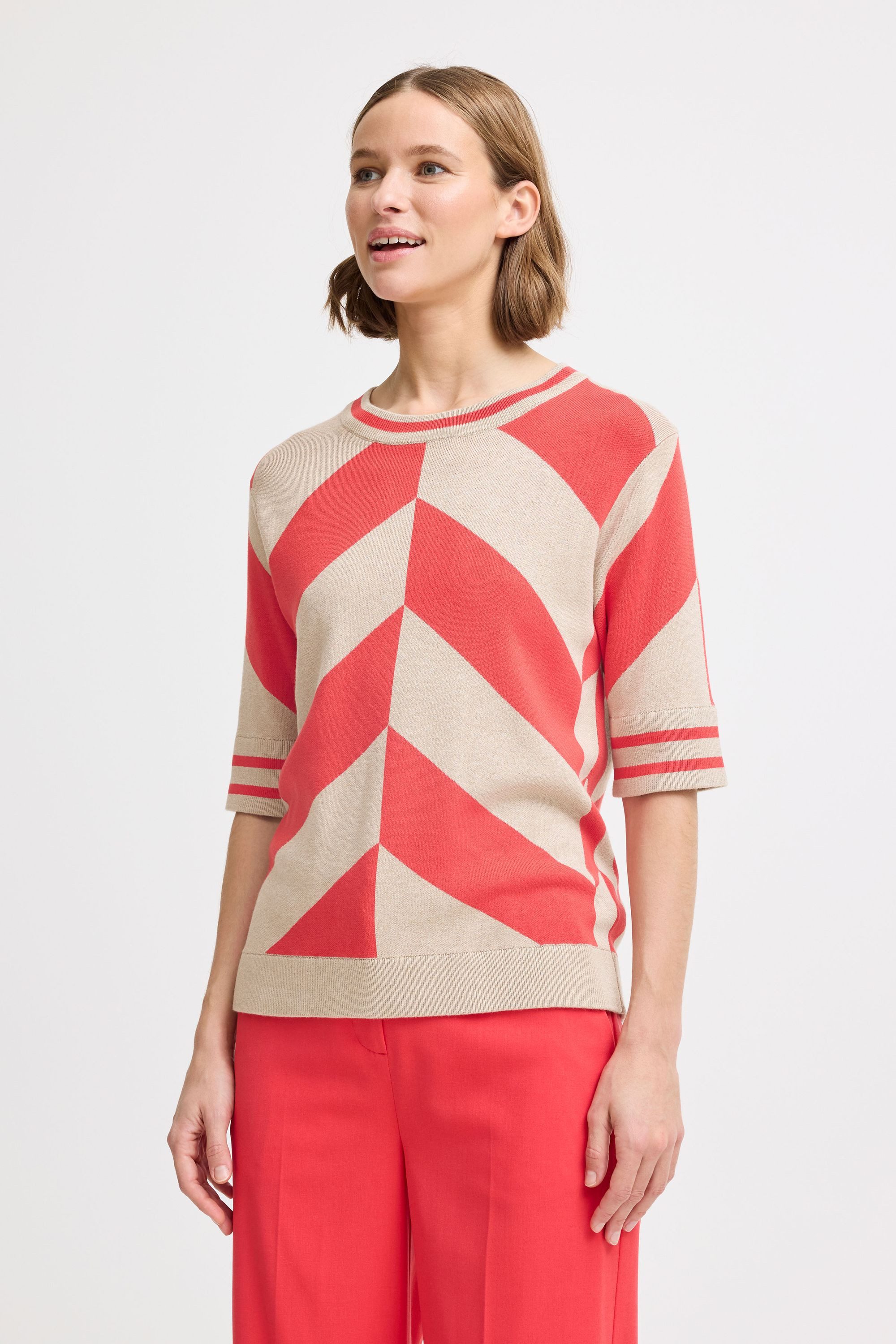 b.young Strickpullover BYMMMORLA SS GEOMETRIC modisches günstig online kaufen