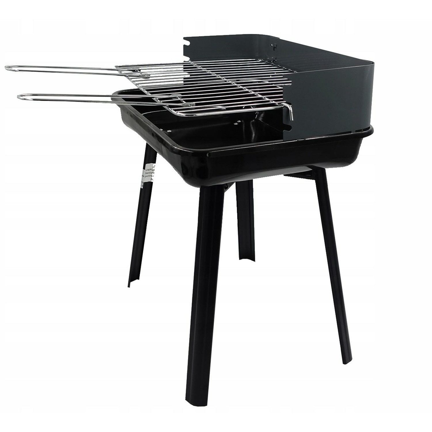 Master Grill & Party Holzkohlegrill MG936 Tragbarer klappbarer rechteckiger Holzkohlegrill, Höhe: 45 cm, Tiefe: 31 cm, Breite: 36 cm