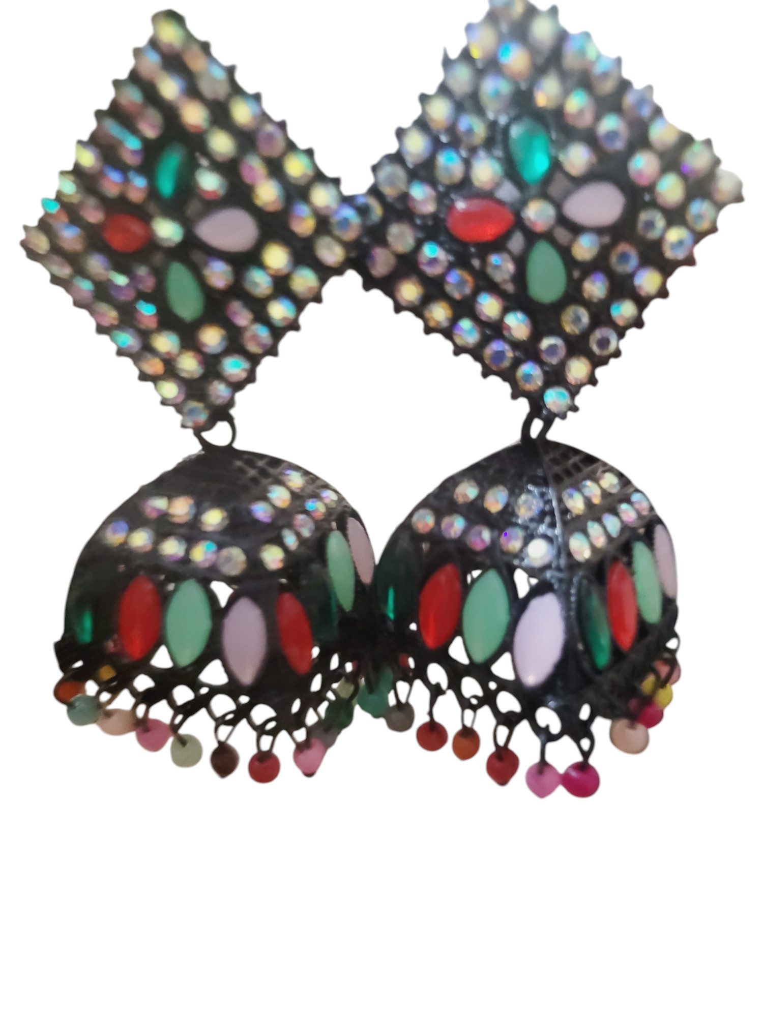 PfauGermany Paar Ohrhänger Grace Jumkha Multi Beads (2-tlg)