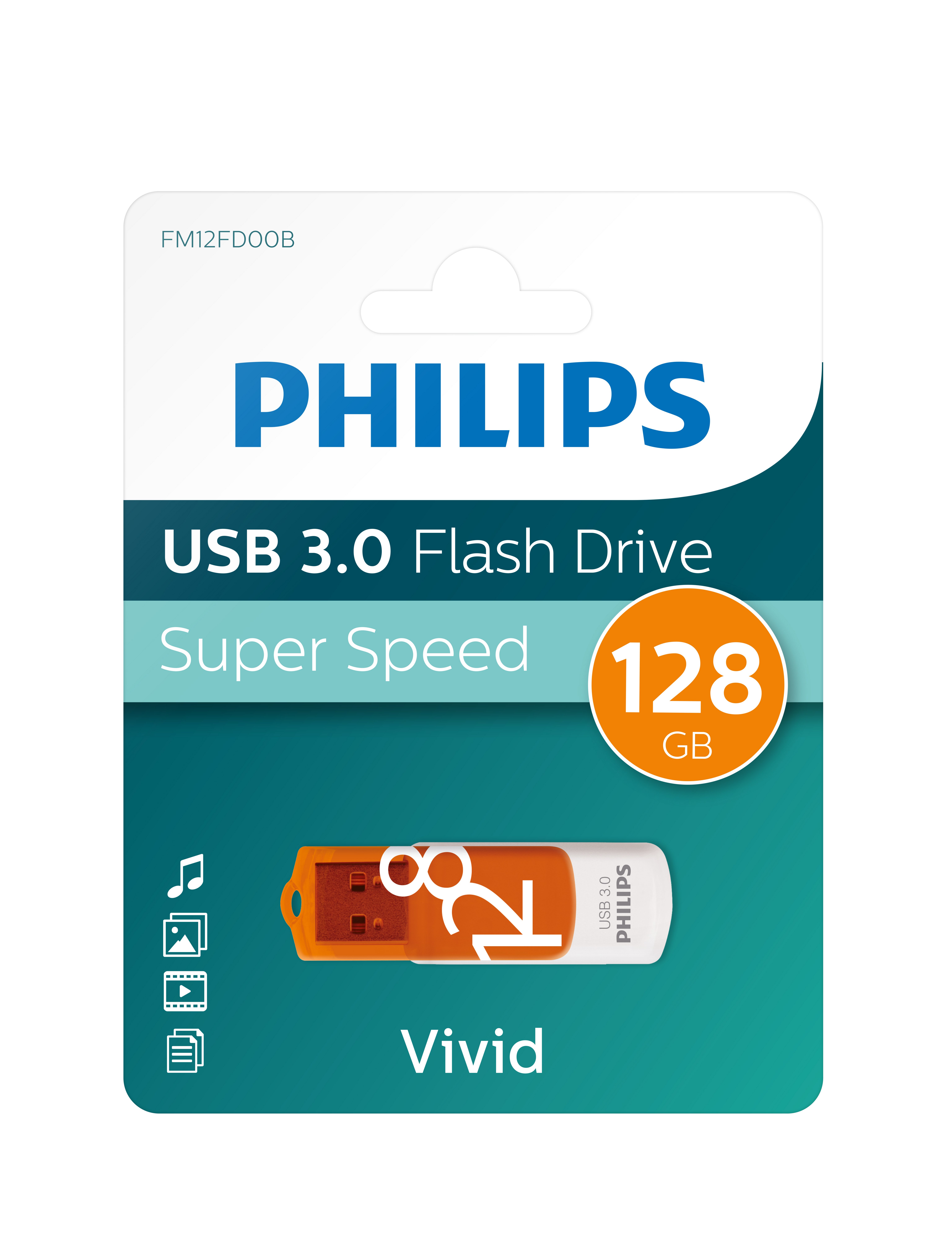 Philips Philips USB Stick 3.0 Vivid 128 GB USB-Stick (USB USB 3.0)