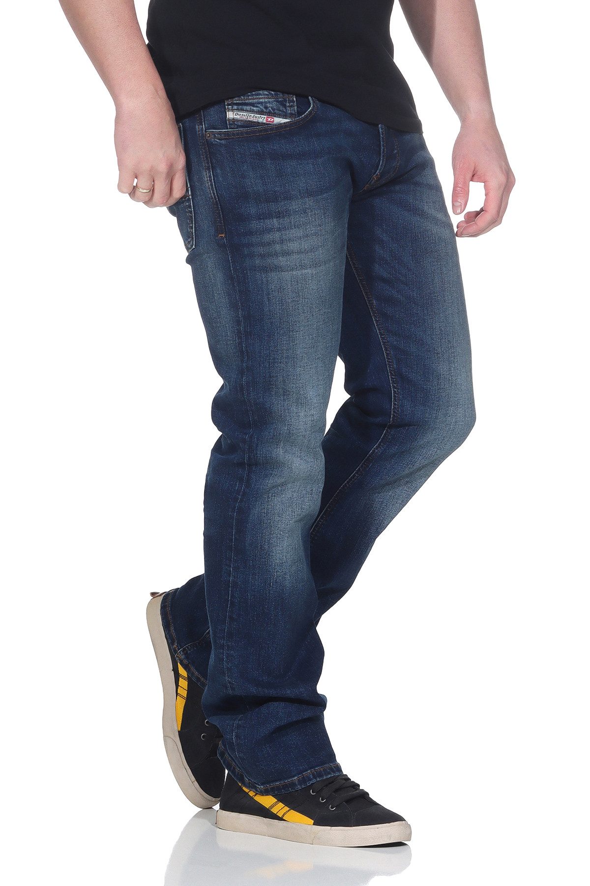 Diesel Bootcut-Jeans Diesel Herren Jeans Boot-Cut Hose 5-Pocket-Style, Regular Fit, ausgestellte Beinform, Länge: 32 – Bild 4 von 5
