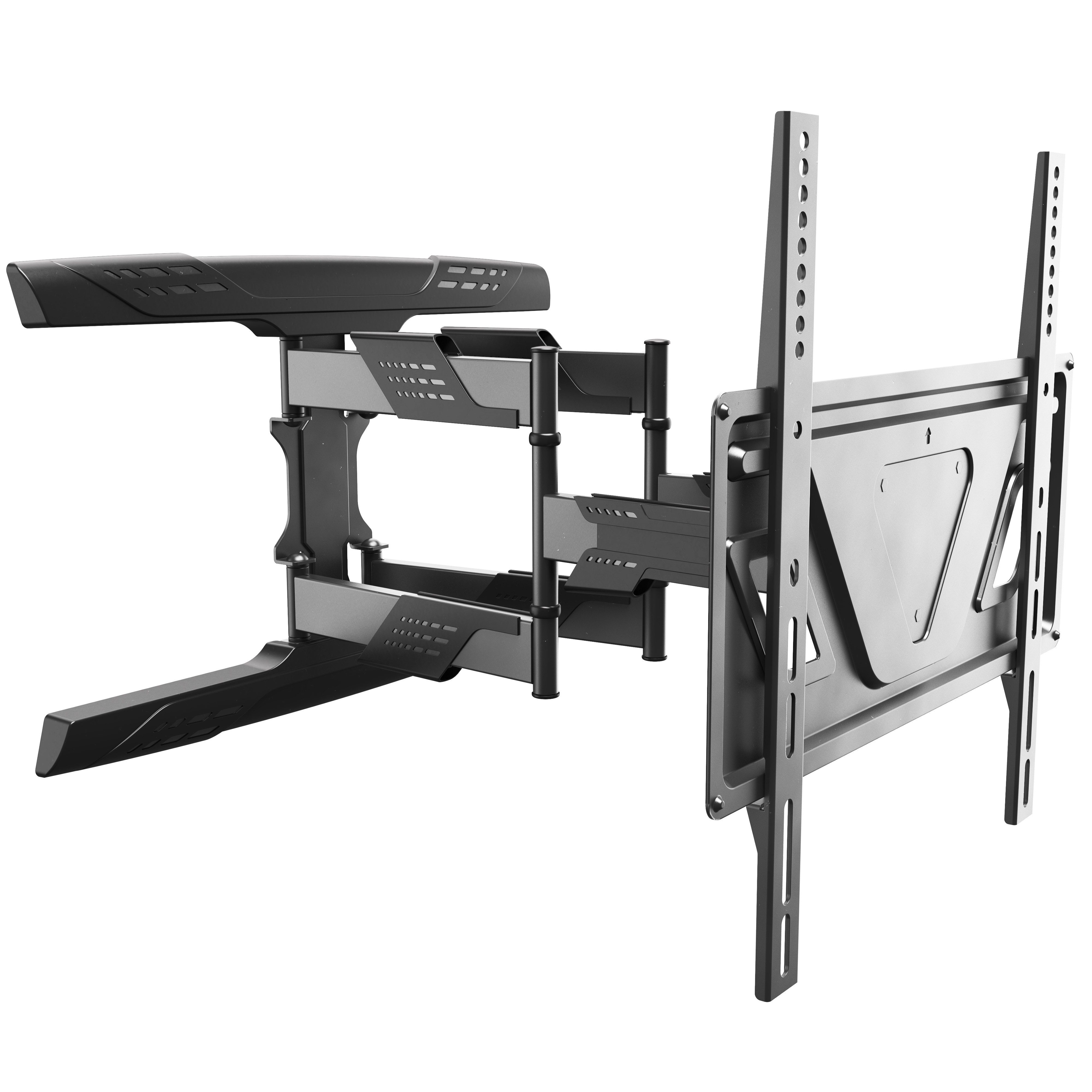 RICOO TV-Wandhalterung TV Wandhalterung Schwenkbar & Neigbar für 32-65 Zoll S9544, (bis 65 Zoll, VESA 200x200 bis 400x400, 1-tlg., 45Kg Aufnahme, 32" bis 65" (81-165 cm) Bildschirm Diagonale, bis +15°/-7 Neigung, bis 120° Schwenkung +/-3° Drehung Monitor